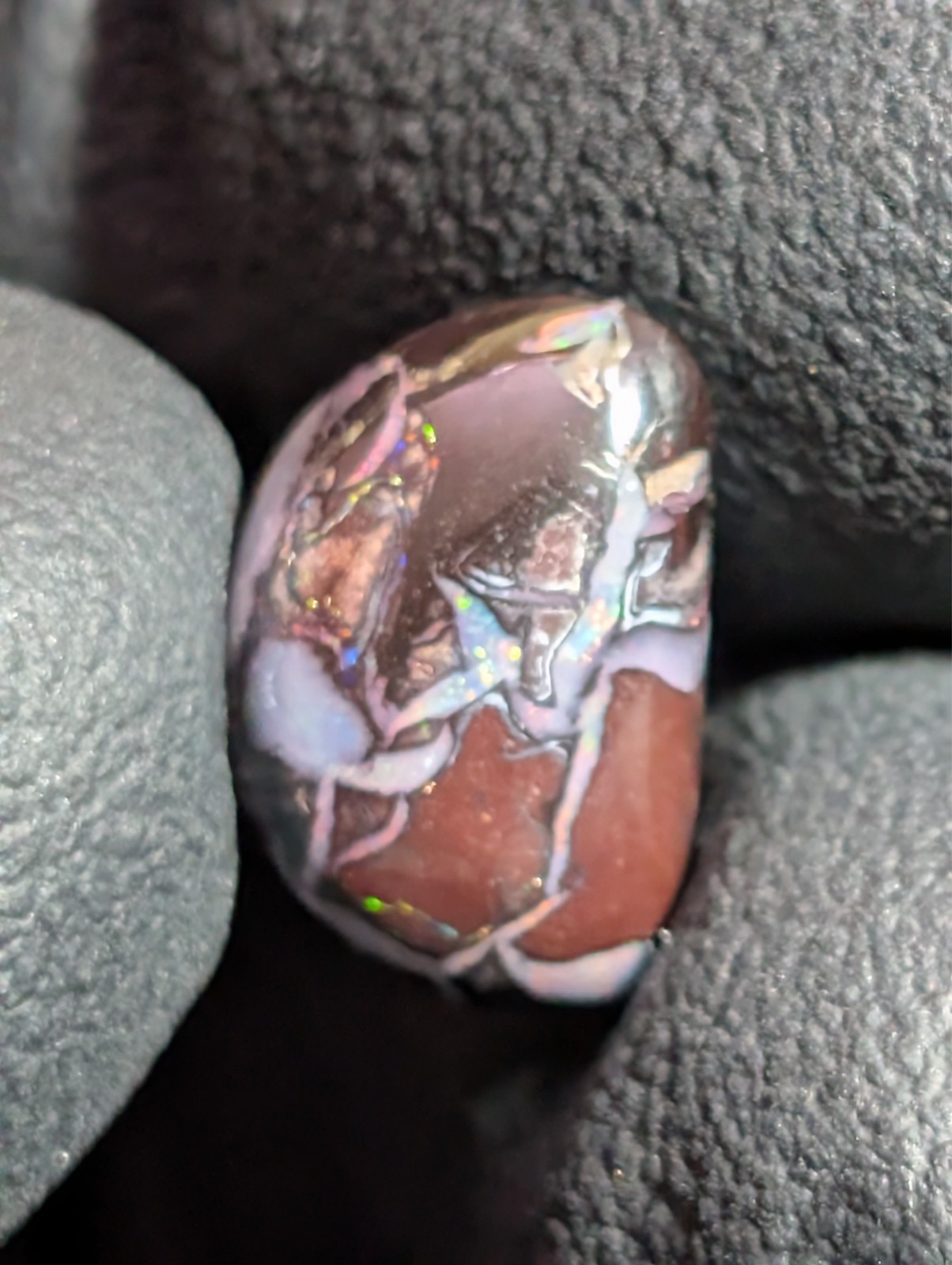 6.1ct Australian Koroit Boulder Opal Freeform Cabochon