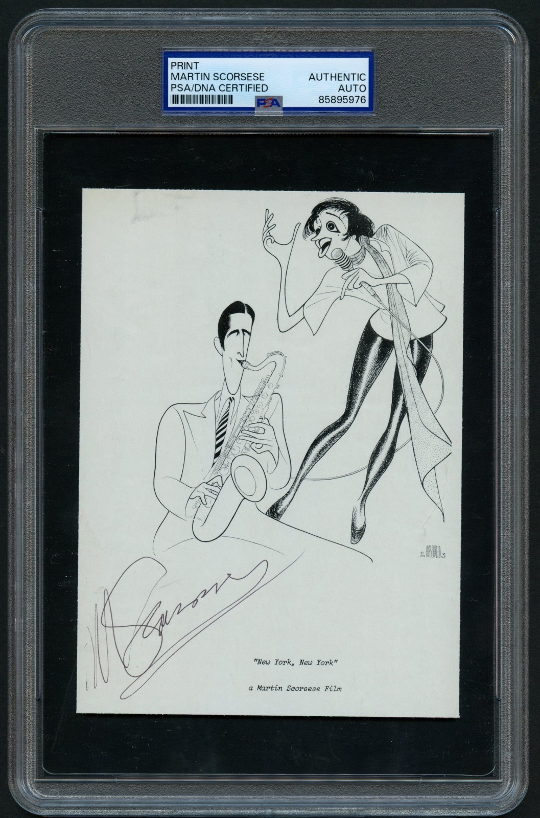 Martin Scorsese signed autograph 5x6.5 Filmmaker Goodfellas Custom Cut PSA