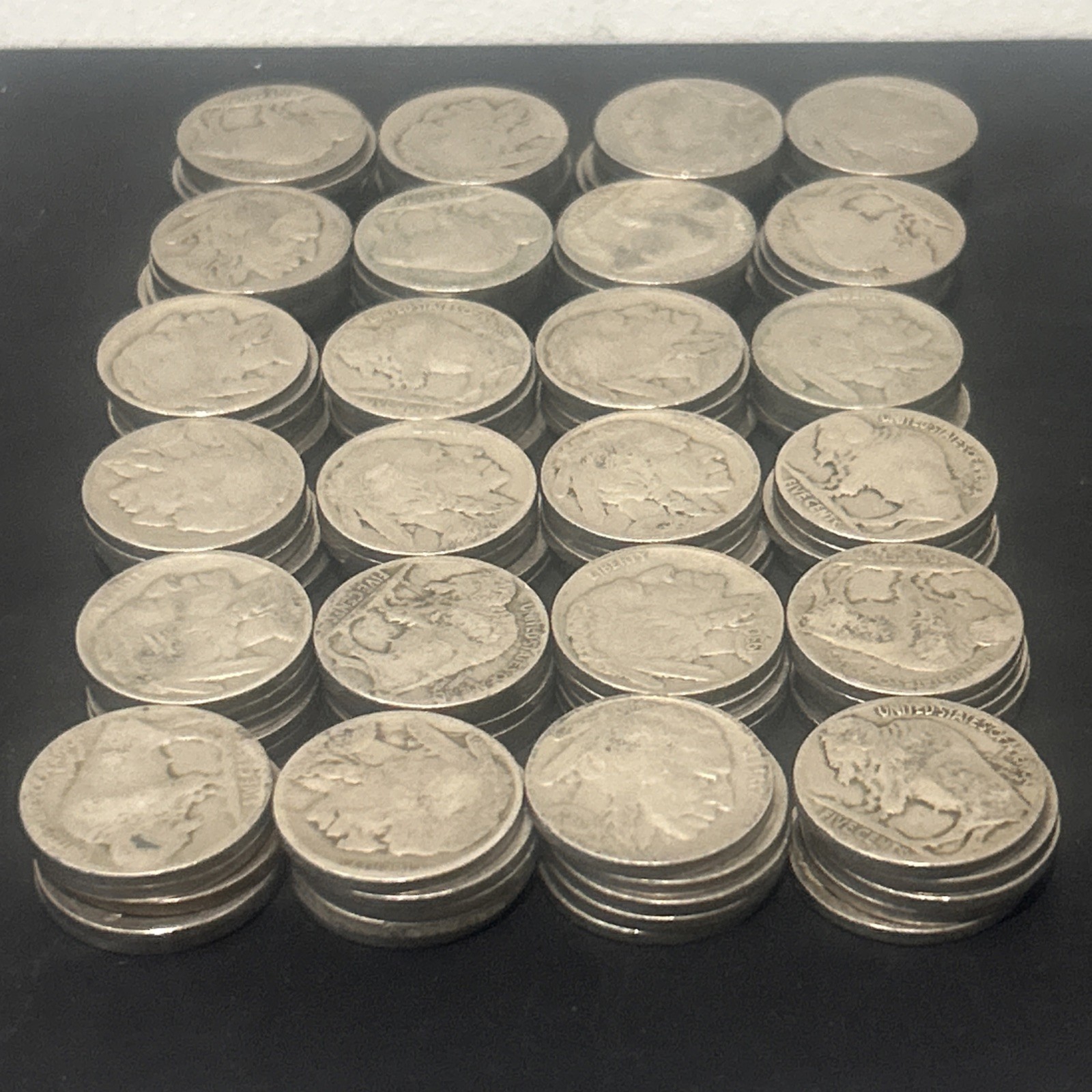 BUFFALO INDIAN NICKELS FULL DATE & MIXED MINT COINS VG-VF 1 ROLL possible 20\'s BUFFALO INDIAN NICKELS FULL DATE & MIXED MINT COINS VG-VF 1 ROLL possible 20\'s