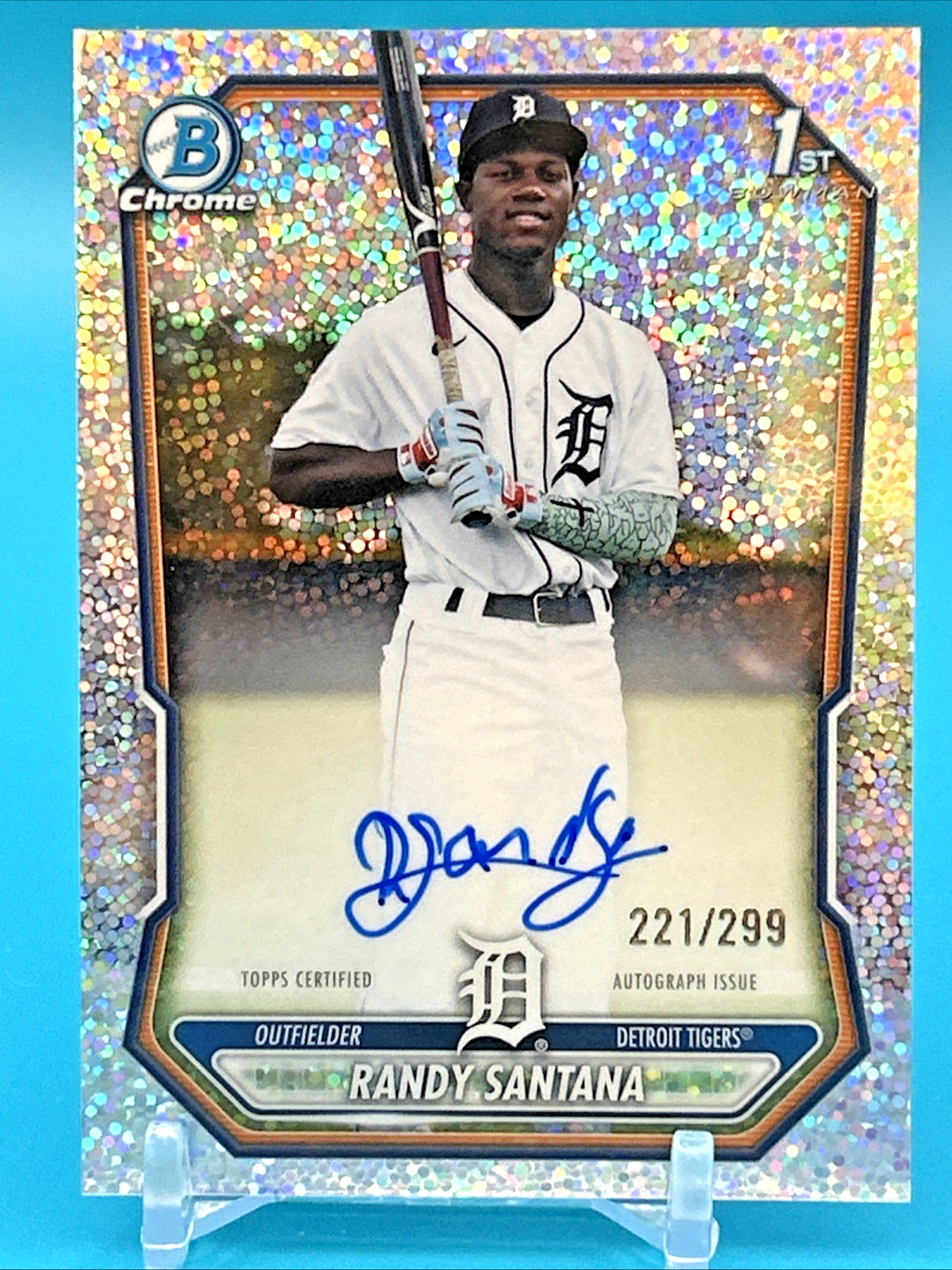 ♨️Randy Santana 1st Speckle Refractor Autograph /299 2026 Bowman Chrome #CPA-RS♨ ♨️Randy Santana 1st Speckle Refractor Autograph /299 2026 Bowman Chrome #CPA-RS♨