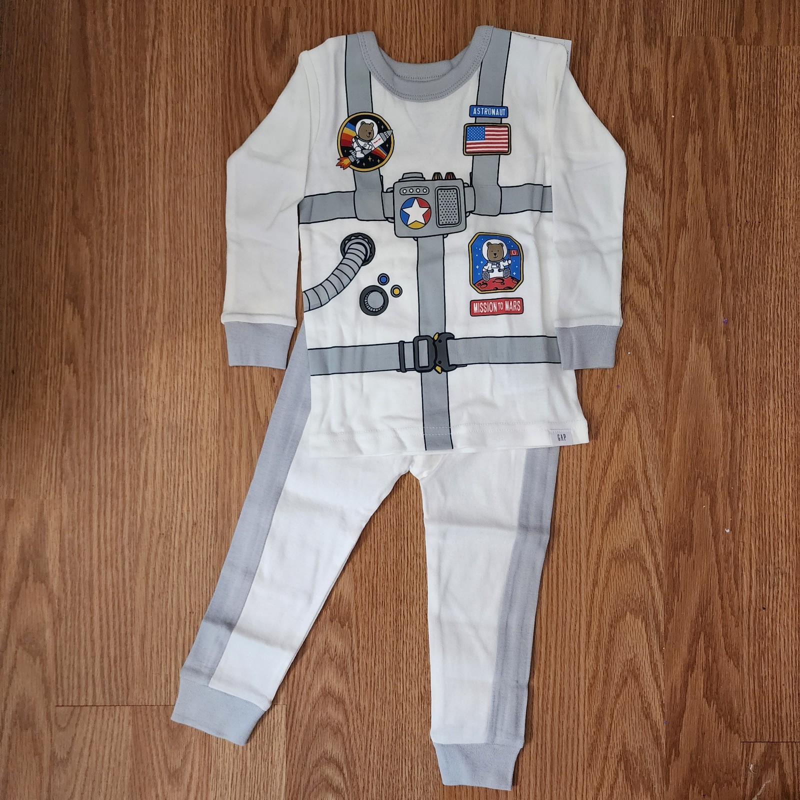 Baby Gap Girls Boys Unisex Astronaut Space Costume Pajamas Toddler Play NWT