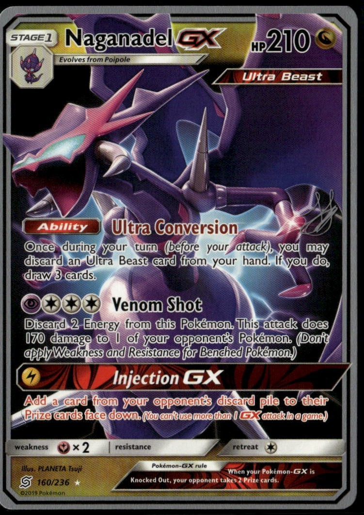 Naganadel GX 160/236 2019 World Championship Perfection Deck LP+ Pokemon Card