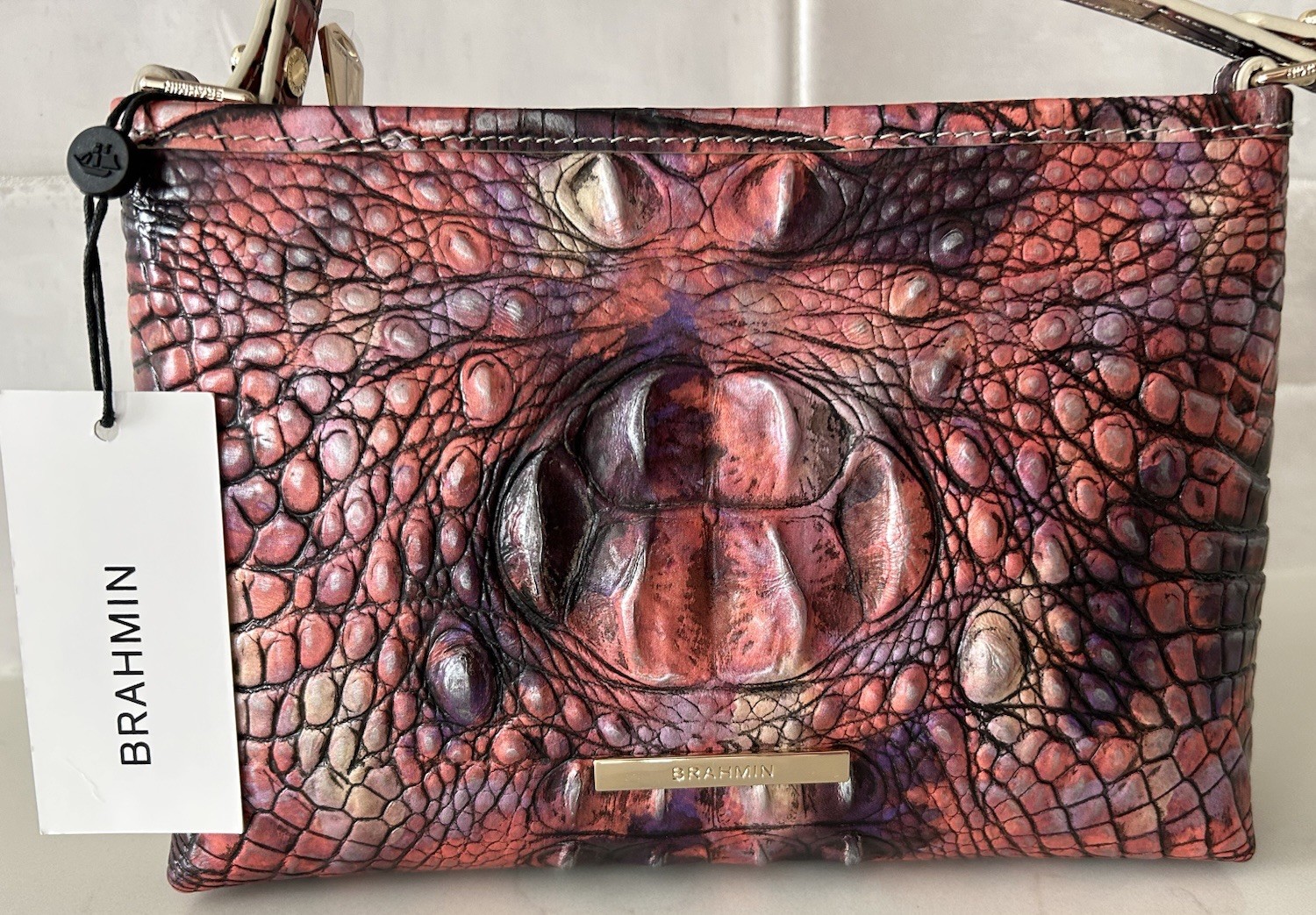 Brahmin Lorelei Shoulder Bag NWT~ Supernova 💫☄️ Cyber Glam Croc Brahmin Lorelei Shoulder Bag NWT~ Supernova 💫☄️ Cyber Glam Croc