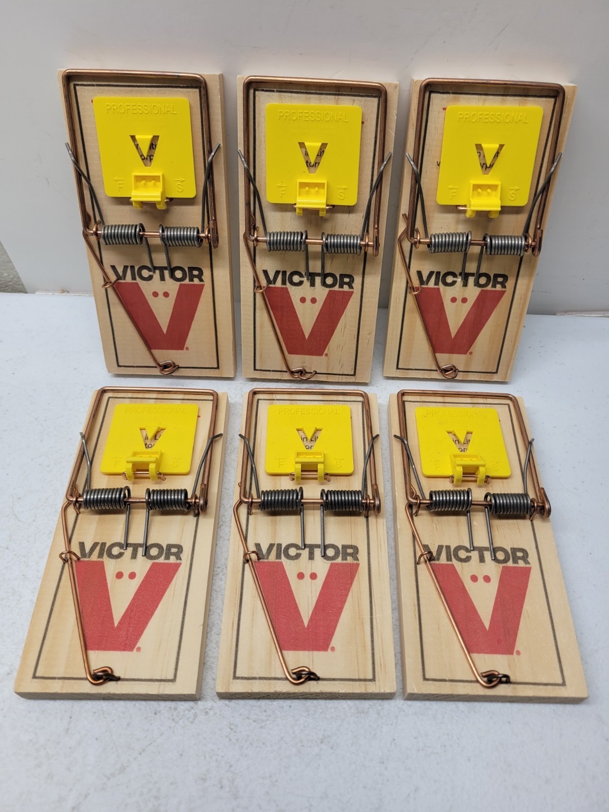 6 Pack Victor Wood Heavy Duty Rat Traps Easy Set Quick Catch M326 PRO