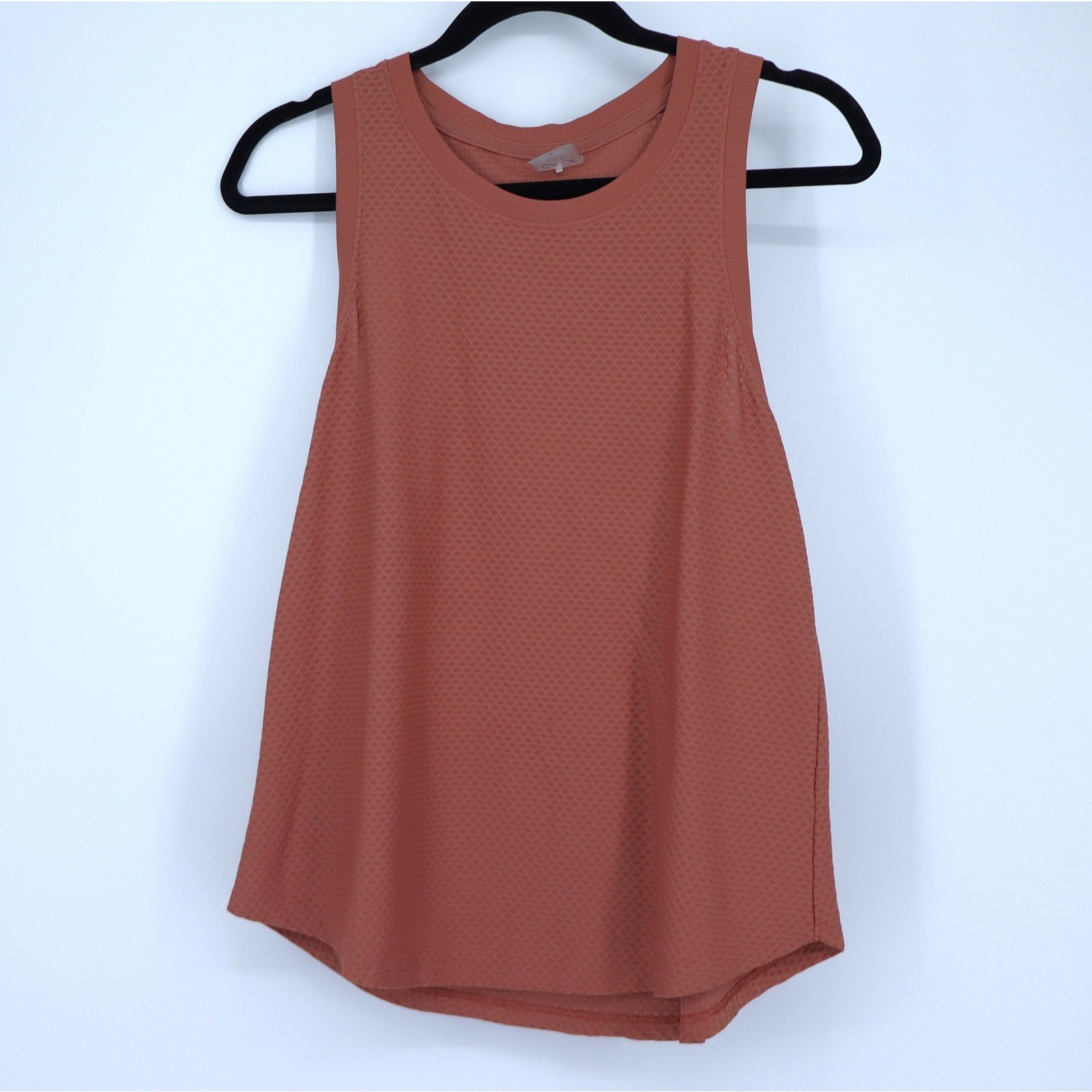 Calia Renew Arches Tank Brown Textured Sleeveless Racerback Active Women\'s S
