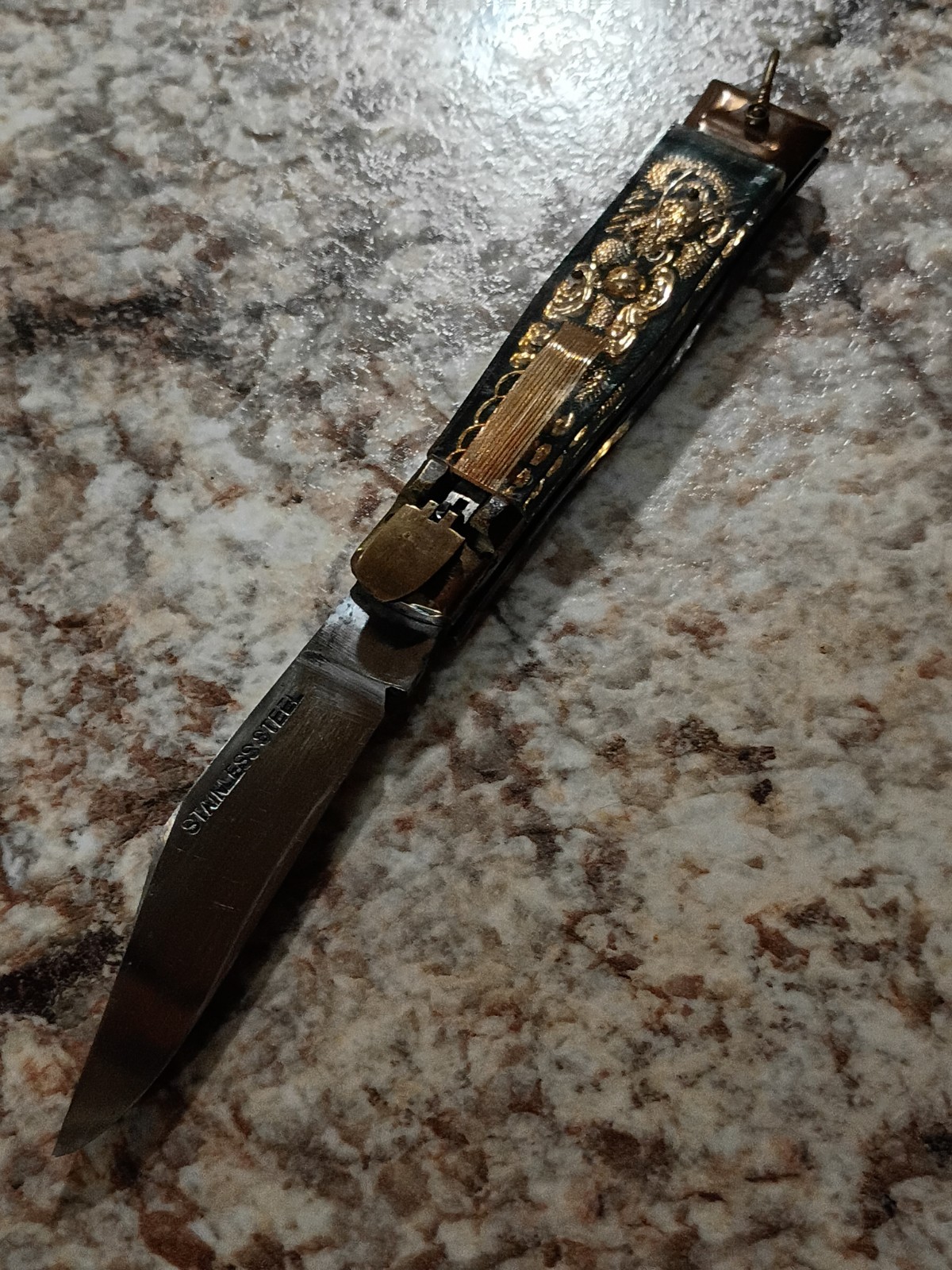 Vintage 50s-60s Japanese Made Mexican Bullfighter Souvenir Spring Assist Vintage 50s-60s Japanese Made Mexican Bullfighter Souvenir Spring Assist