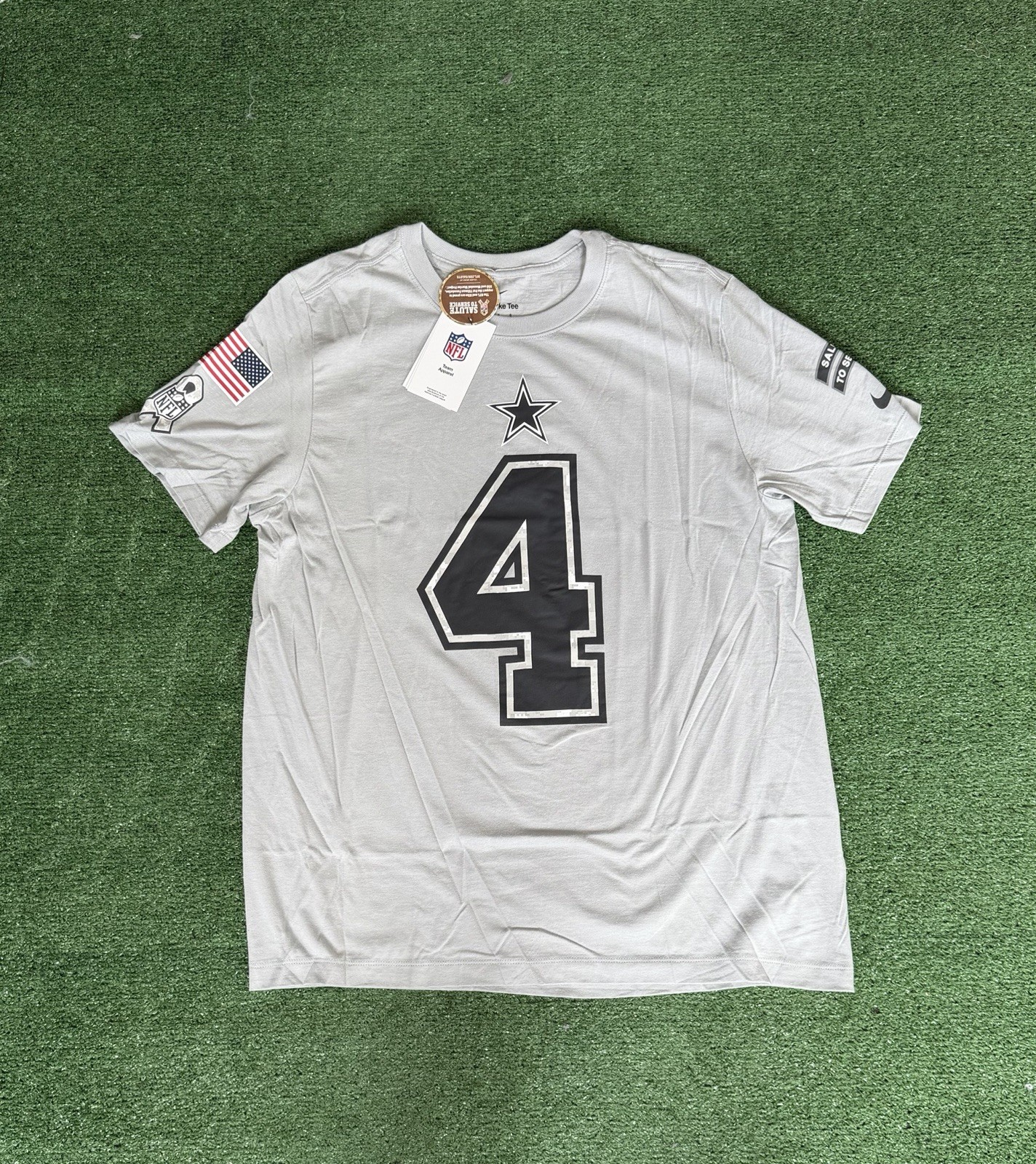 Nike Salute To Service Dak Prescott Dallas Cowboys Name/Number Shirt Size XL Nike Salute To Service Dak Prescott Dallas Cowboys Name/Number Shirt Size XL