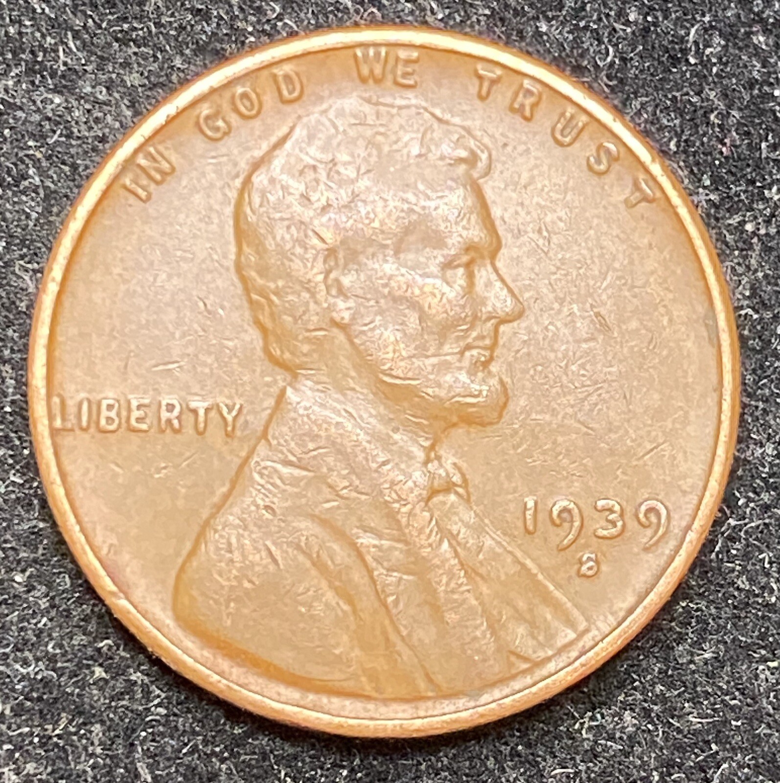 1939 S Lincoln Wheat Penny - 