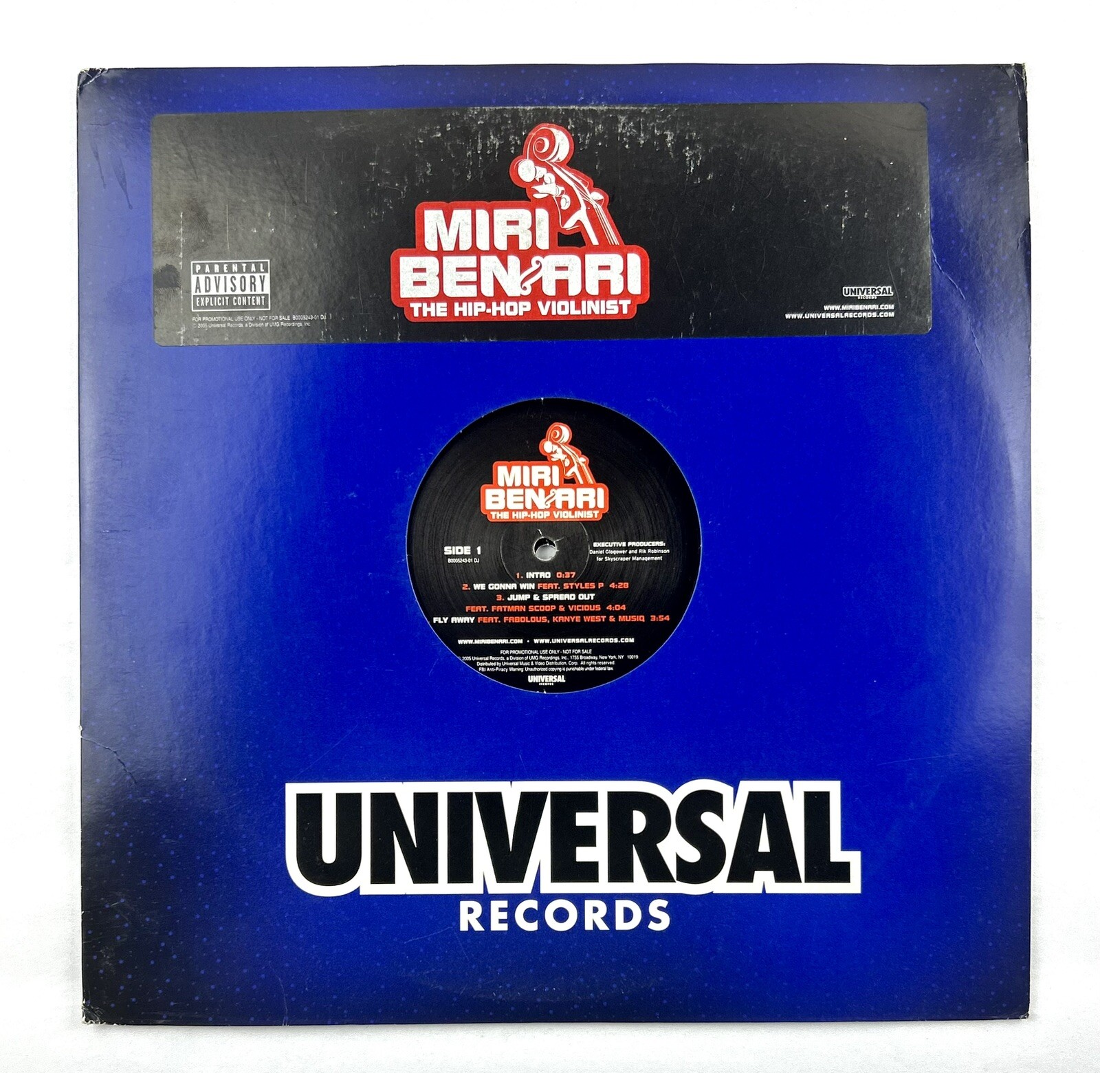Miri Ben-Ari - The Hip-Hop Violinist 2005 2XL Unplayed Promo Vinyl Records NM