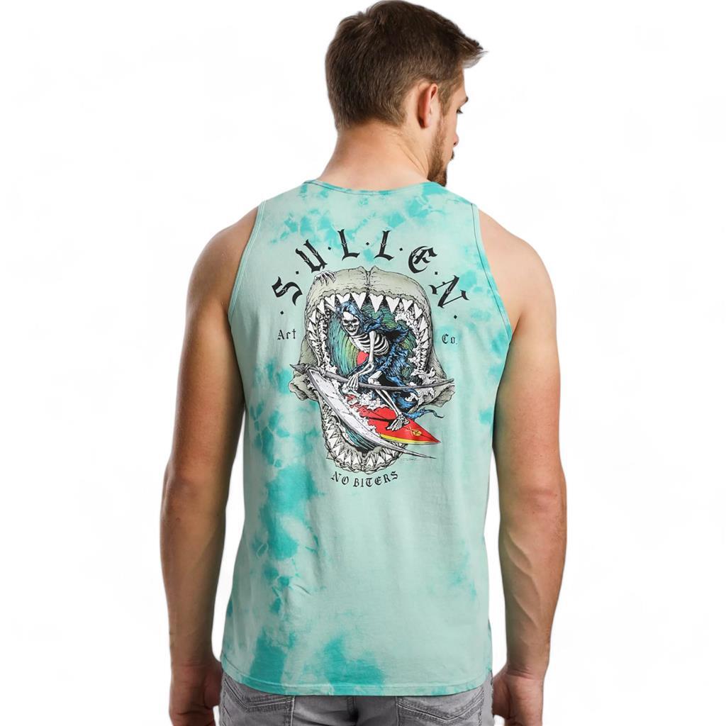 Men\'s Sullen Art Collective No Biters Neptune Florida Keys Tank Top T-Shirt 