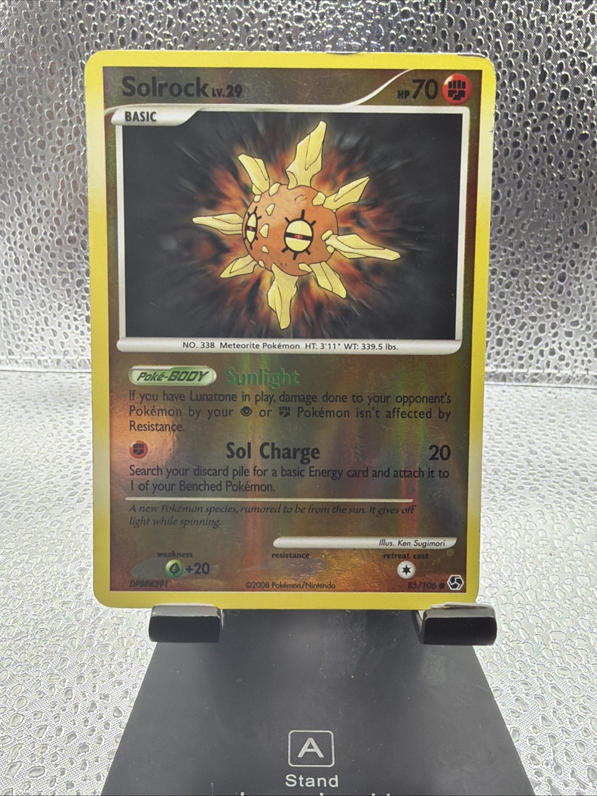 Pokemon TCG Solrock 85/106 Great Encounters Reverse Holo LP Pokemon TCG Solrock 85/106 Great Encounters Reverse Holo LP