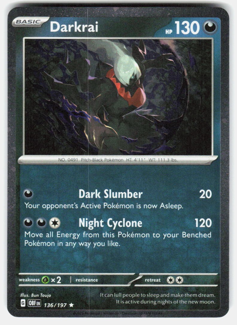 Darkrai (Cosmos Holo) 136/197 NM