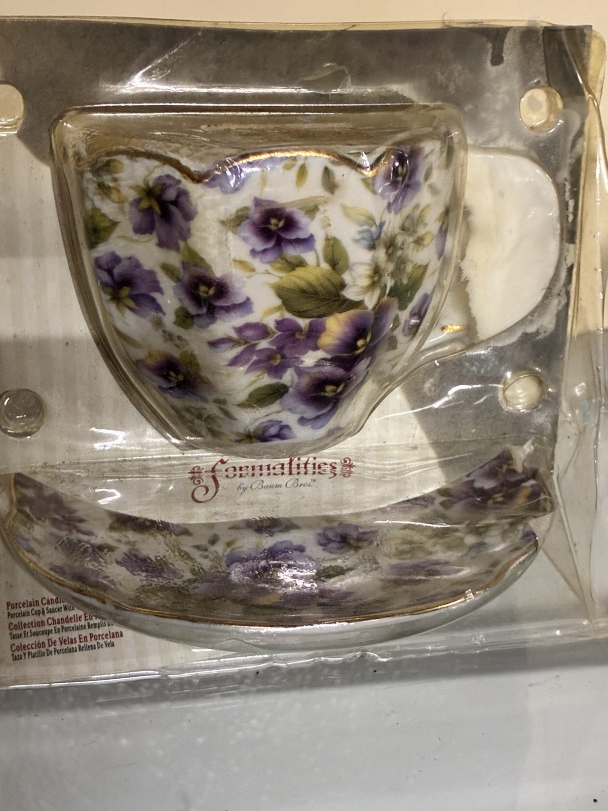 Formalities By Brush Pansy Porcelain Candle Formalities By Brush Pansy Porcelain Candle