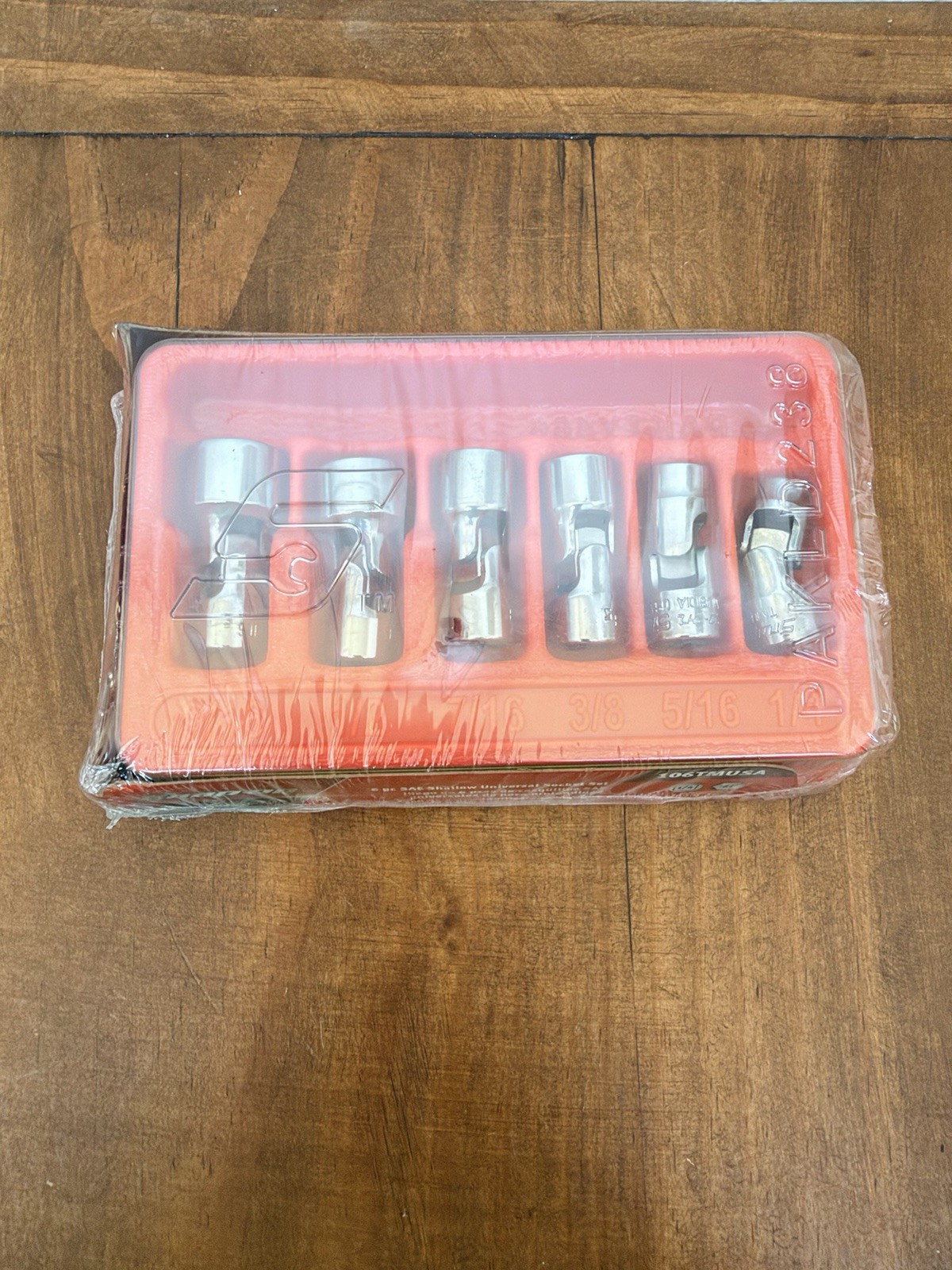 Snap-On Tools 1/4 drive swivel Shallow Universal Socket Set SAE 106TMUSA 6 point