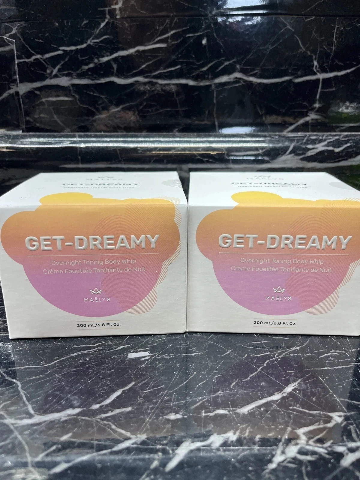 PACK OF 2 MAELYS GET DREAMY Overnight Toning Body Whip Regular 6.8oz 200 ml Each