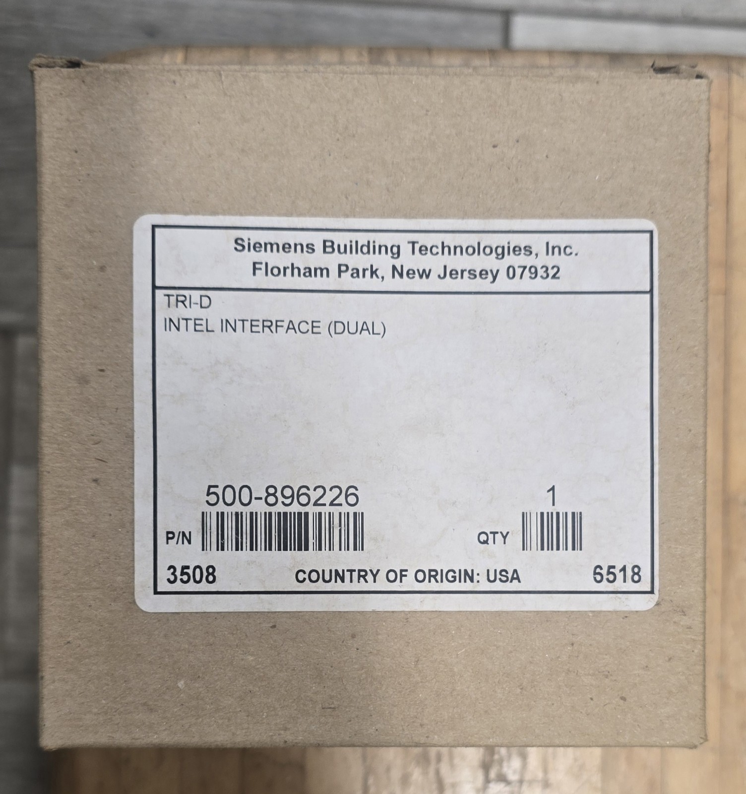 Siemens 500-896226 TRI-D Dual Input Module. Siemens 500-896226 TRI-D Dual Input Module.