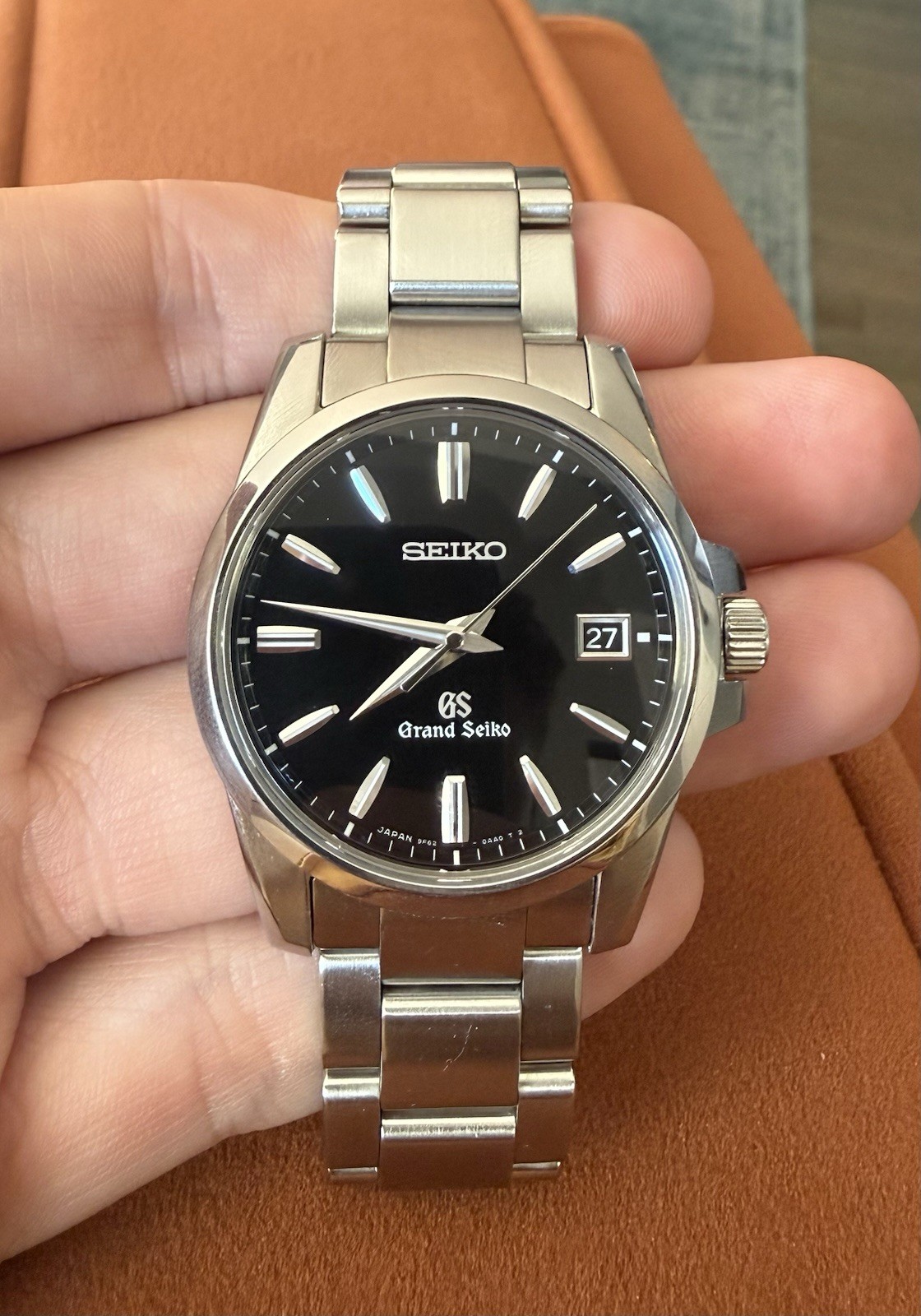 Grand Seiko SBGX055 - 9F Quartz Black Dial Men’s Watch Grand Seiko SBGX055 - 9F Quartz Black Dial Men’s Watch