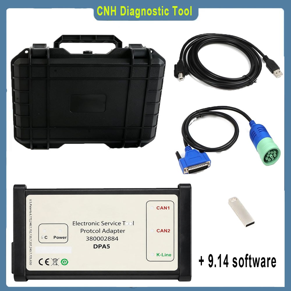 CNH EST DPA5 Diagnostic CNH New Holland Scanner tool Service w/ 9.14 software