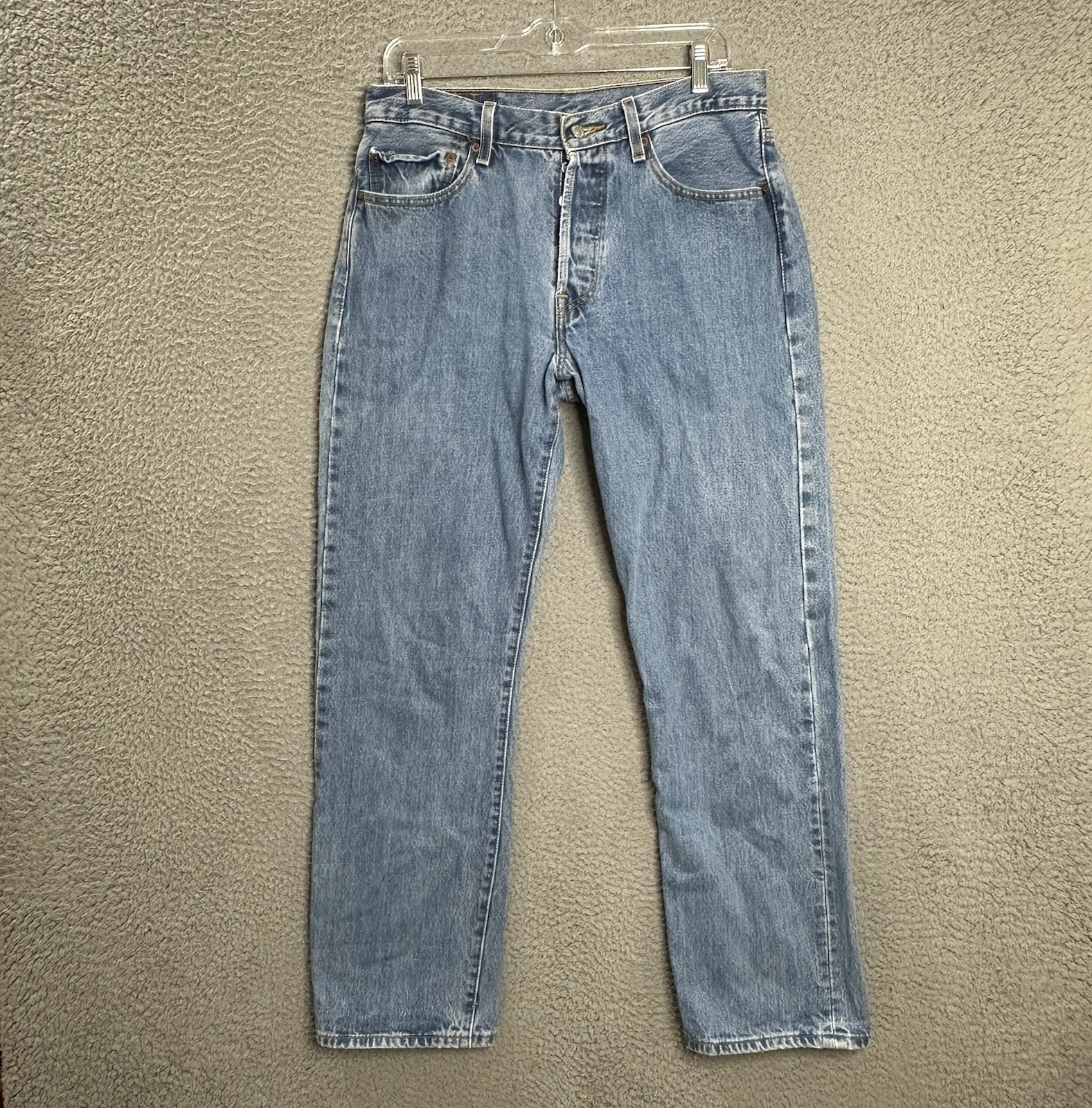 Levi’s 501XX Jeans Mens 30x32 (32x32) Blue Denim Straight Button Fly Vintage