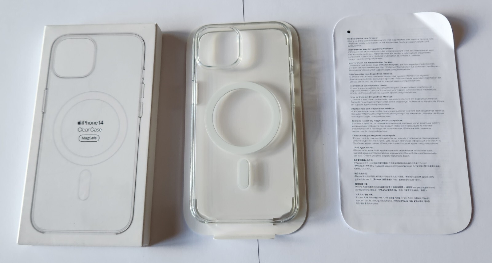 Unused Original Apple iPhone 14 MAGSAFE Clear Case MPU13ZM/A in Retail Packaging