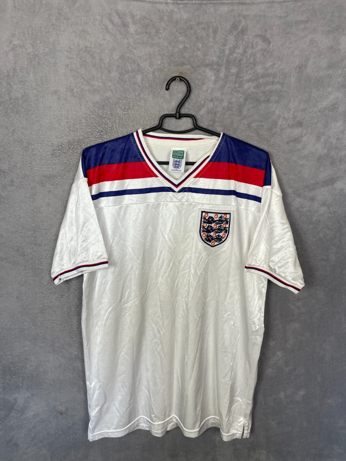 England Remake football shirt 1980 - 1983 Score Draw Mens Size XL England Remake football shirt 1980 - 1983 Score Draw Mens Size XL