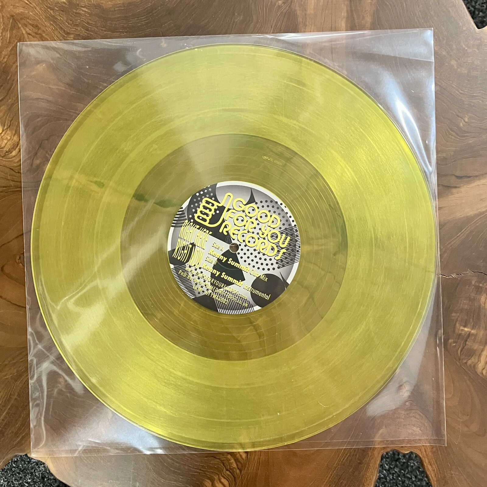Kylie Minogue Giorgio Moroder -  Right Here, Right Now - YELLOW VINYL 12\