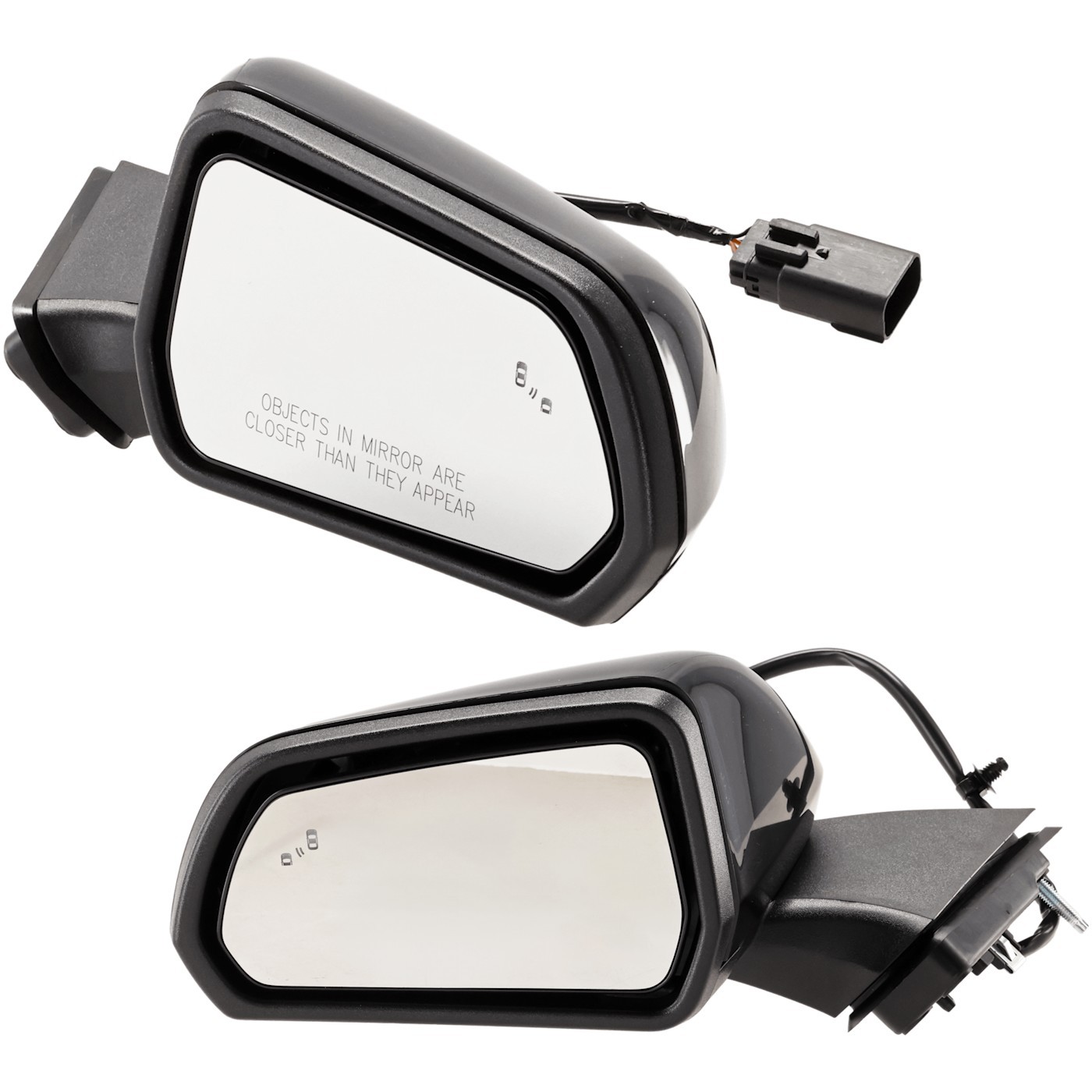Set of 2 Mirrors  Driver & Passenger Side Heated Coupe Left Right for Ford Pair
