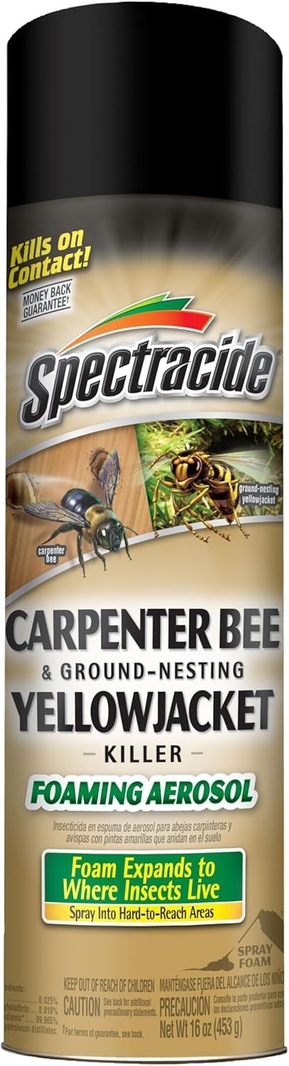 Spectracide Carpenter Bee And Ground-Nesting Yellowjacket 1 Pack, Yellow 