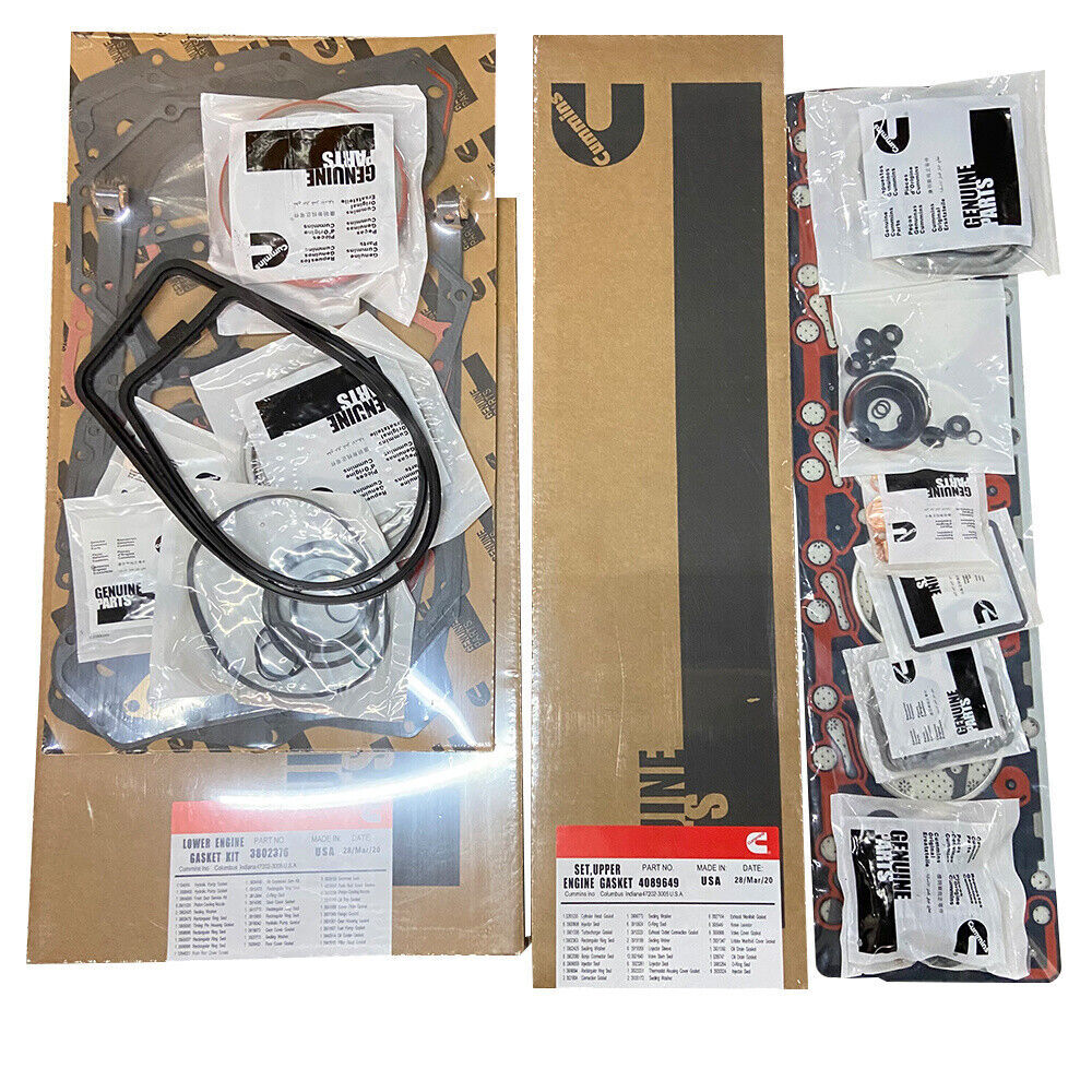 For Dodge 5.9L 12 Valve 6B 6BT 6BTA Cummins Complete Upper+Lower Full Gasket Set