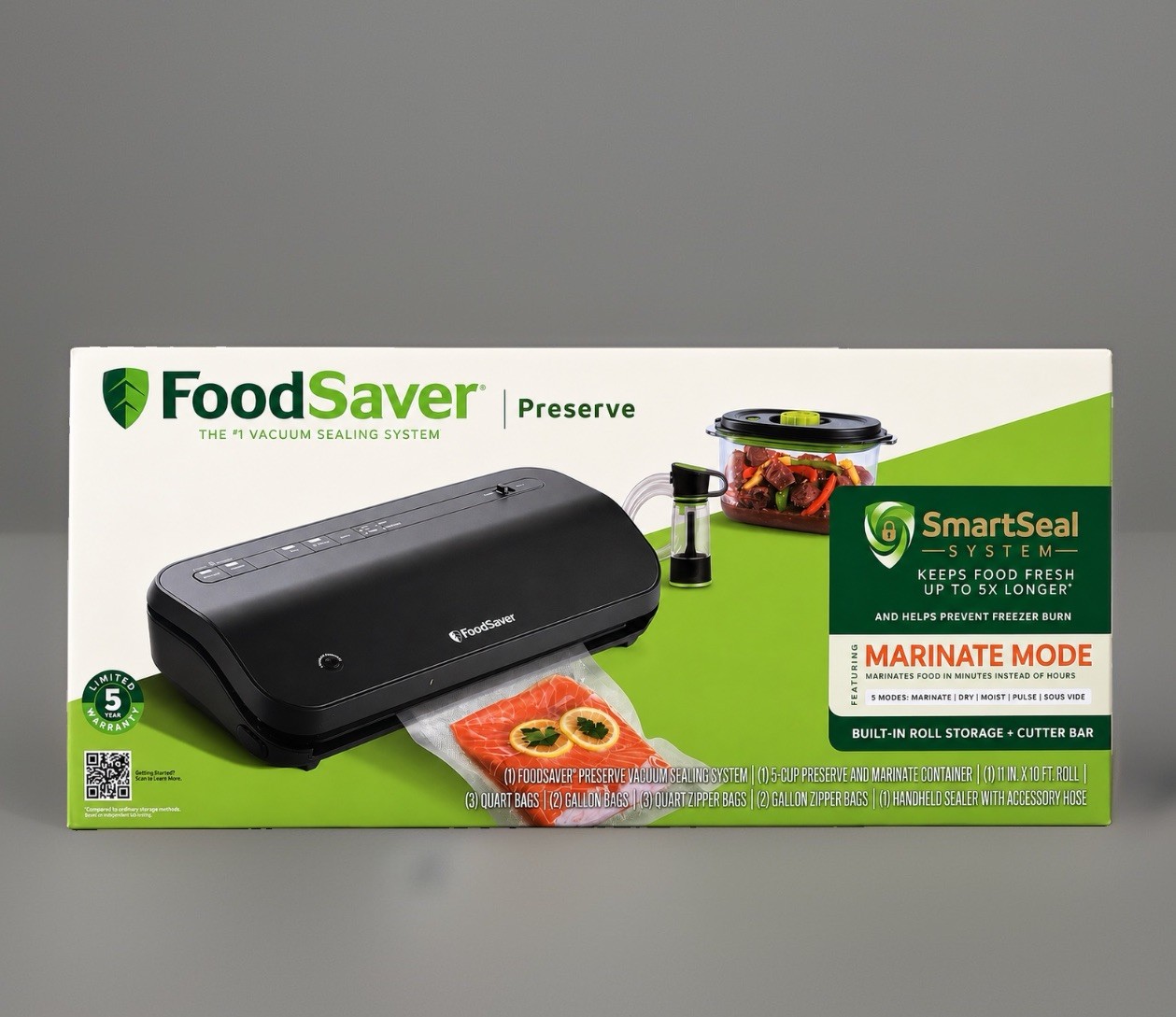 FoodSaver Premier Multi-Use Vacuum Sealer 4 Settings dry-moist-marinate-pulse FoodSaver Premier Multi-Use Vacuum Sealer 4 Settings dry-moist-marinate-pulse