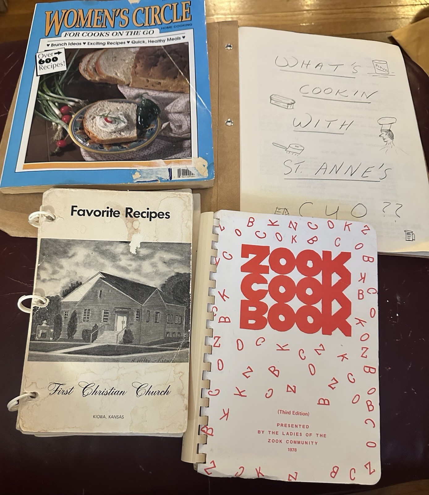 Vintage Church Ladies Recipes Cookbooks Lot of 4 1970-1990 Vintage Church Ladies Recipes Cookbooks Lot of 4 1970-1990