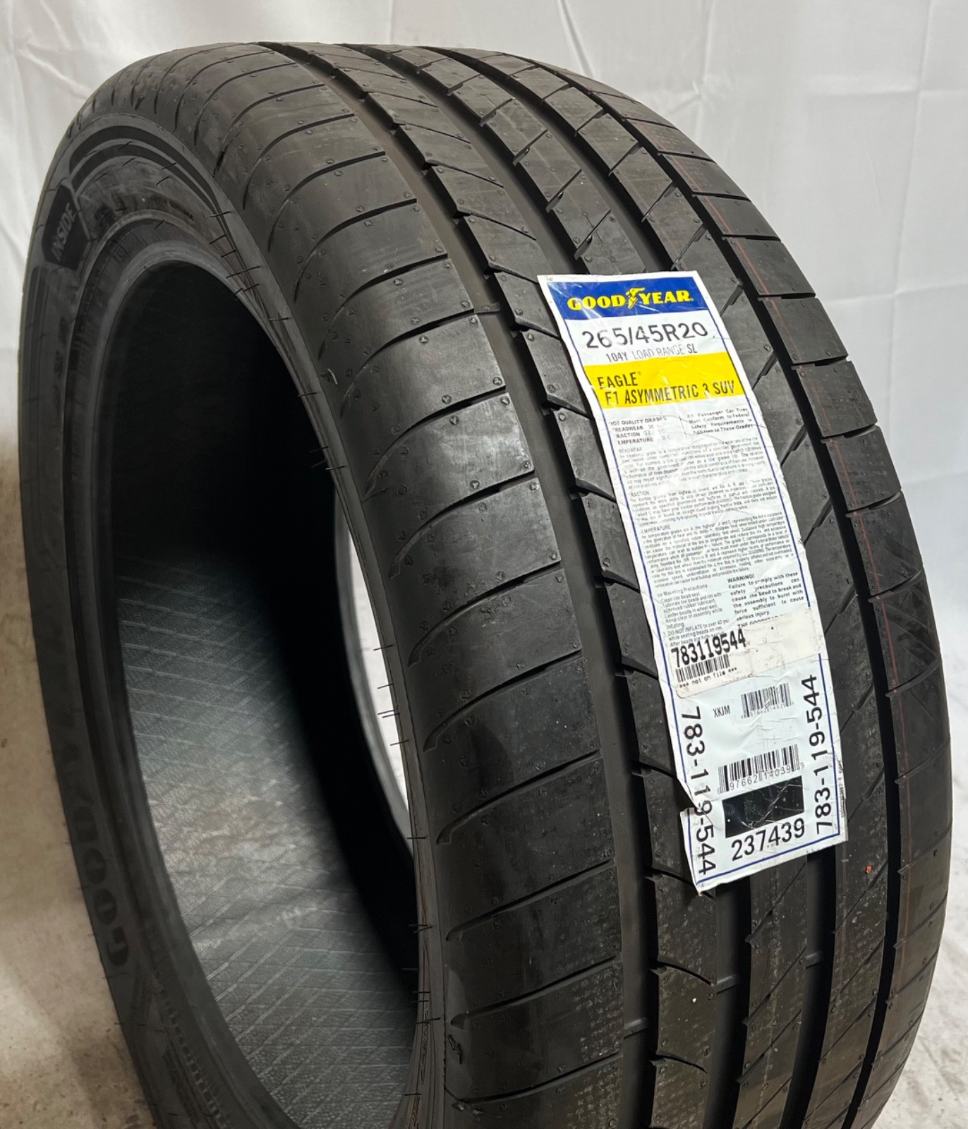1 - NEW 265/45R20 SL (106Y) Goodyear Eagle F1 Asymmetric  3 SUV (N0) - 3059