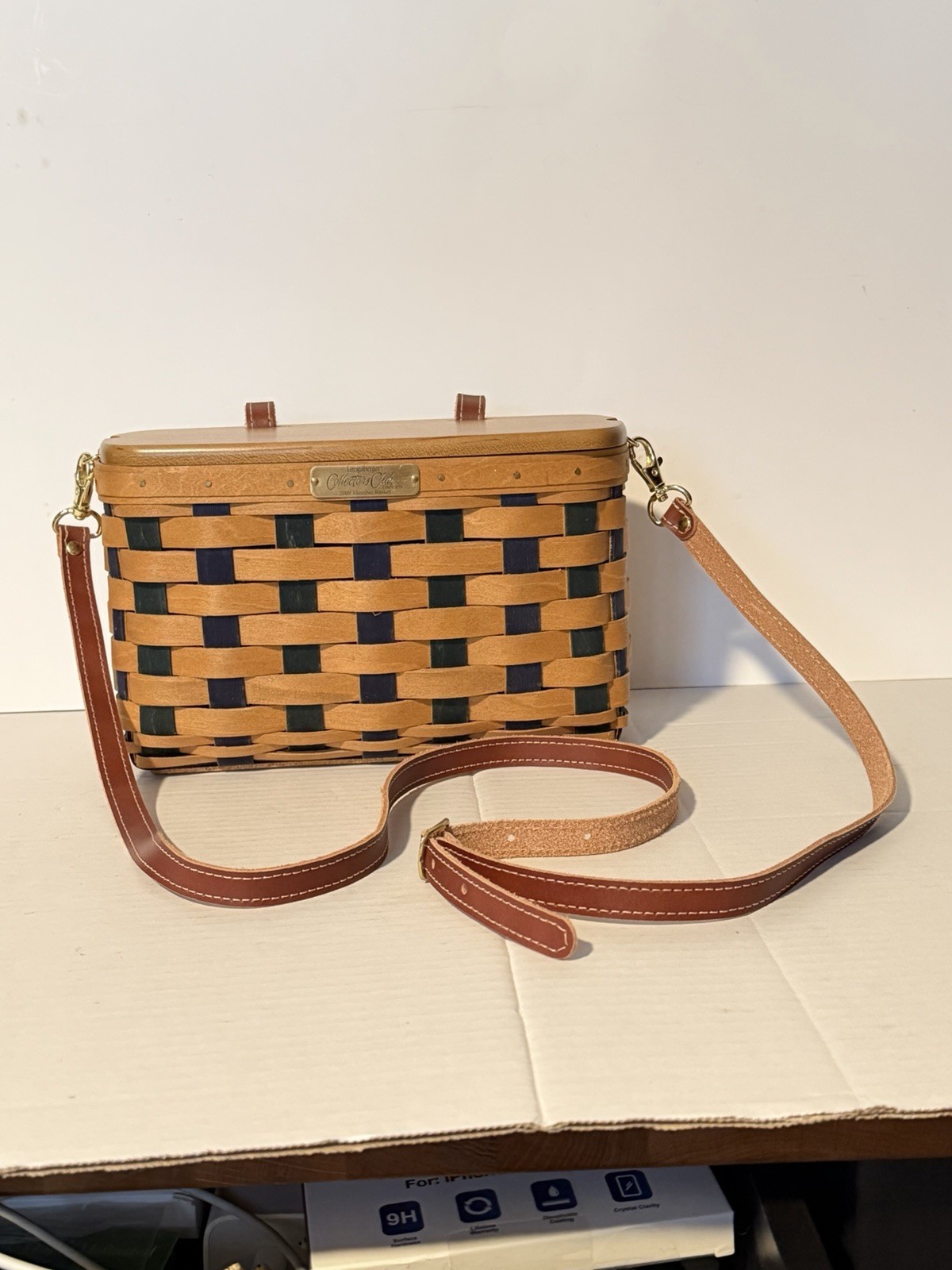 Longaberger 2009 Collectors Member Woven Wood Purse Made By Gary Longaberger