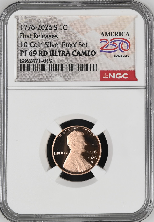 1776-2026 S Lincoln Cent 1C NGC PF69 RD Ultra Cameo Penny First Releases BX9-46 1776-2026 S Lincoln Cent 1C NGC PF69 RD Ultra Cameo Penny First Releases BX9-46