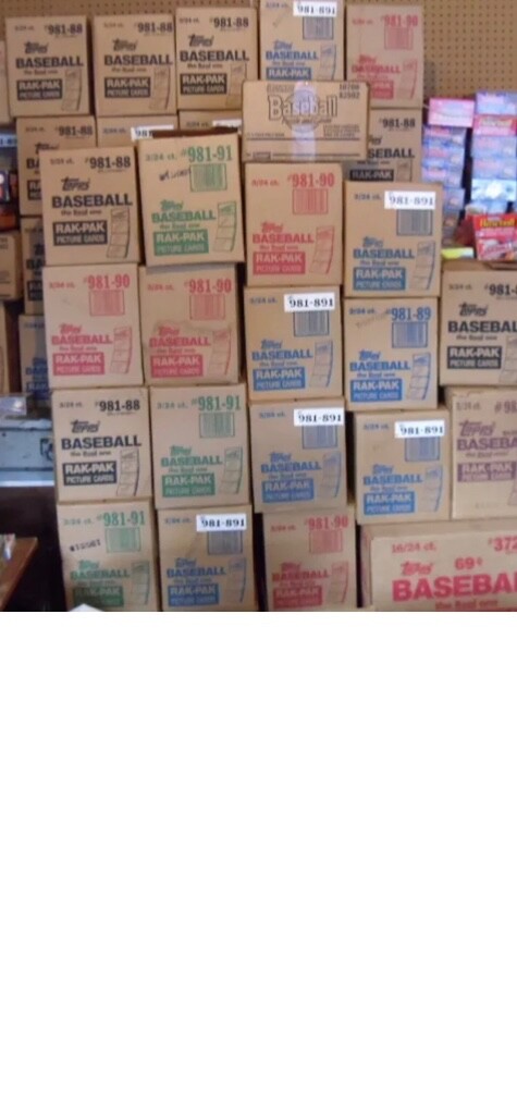 120 Baseball Cards In Vintage Unopened Baseball Packs FREE Mantle Card Per Lot
