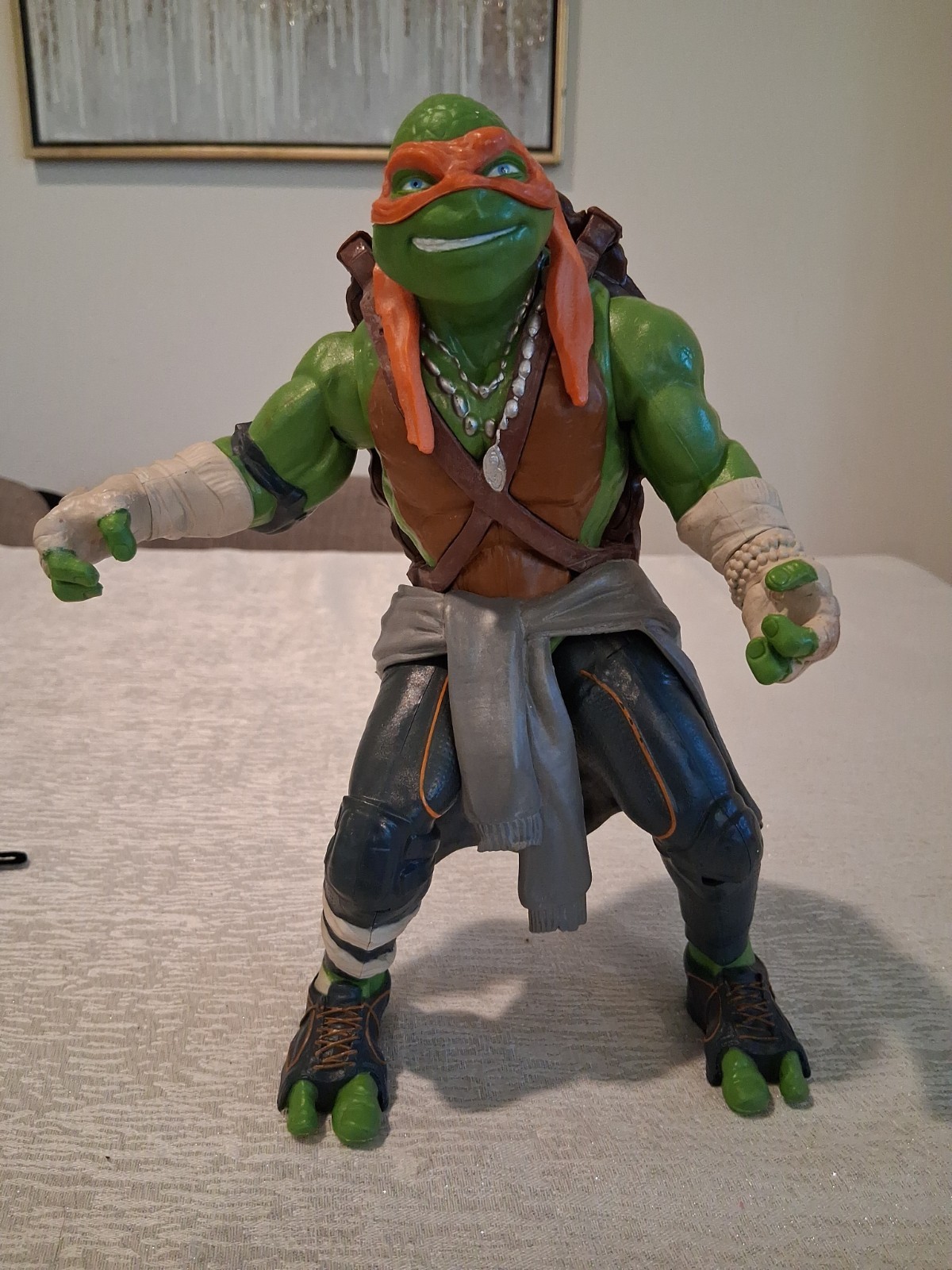 Ninga Turtle Action Figure Large Michelangelo 10 Inches Tall