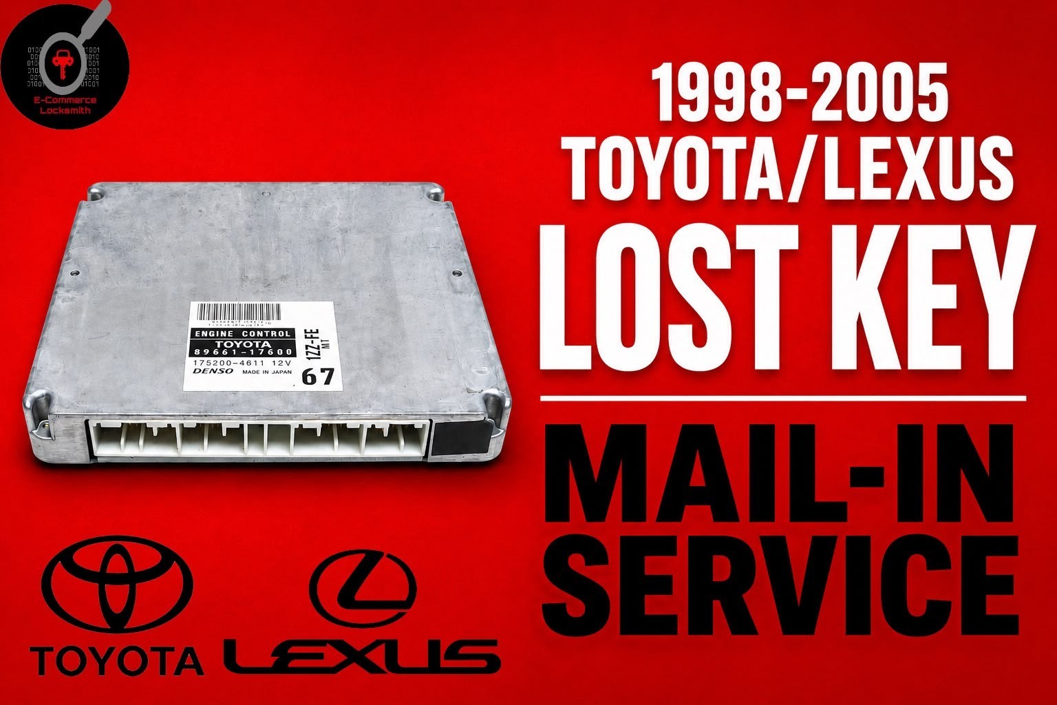 Toyota Lexus ECU Immobilizer Key Programming Service I Add Key & All Keys Lost