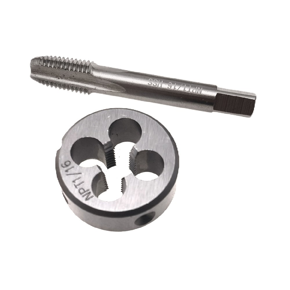 1/16-27 NPT Tap Die Thread RH Right Hand 1/16X27 Machine Straight Fluted 1/16-27 NPT Tap Die Thread RH Right Hand 1/16X27 Machine Straight Fluted