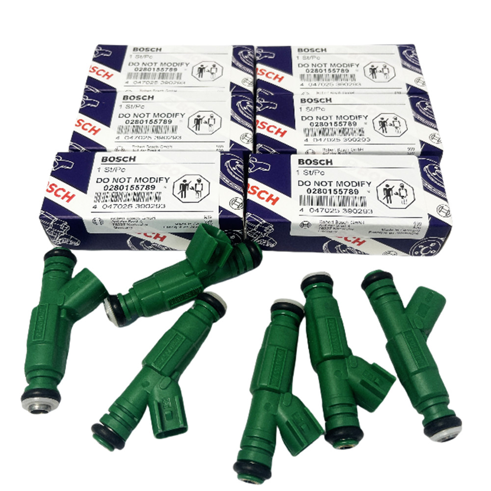 6x Bosch Fuel Injector 0280155789 For 99-04 Jeep Wrangler Grand Cherokee 4.0 L6