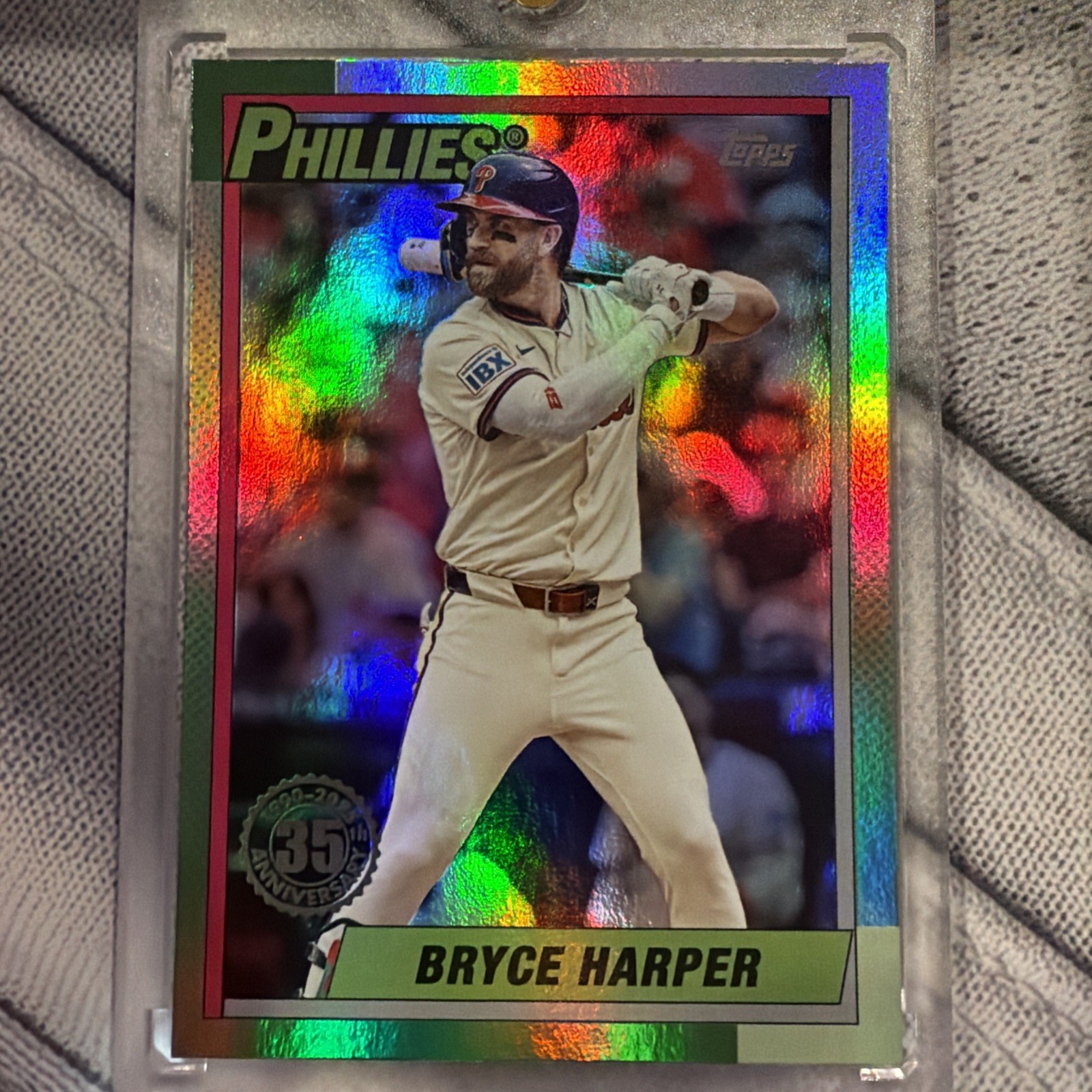 2025 Topps Update Series - 1990 Topps Baseball Bryce Harper #U90-15 Pink Foil 2025 Topps Update Series - 1990 Topps Baseball Bryce Harper #U90-15 Pink Foil
