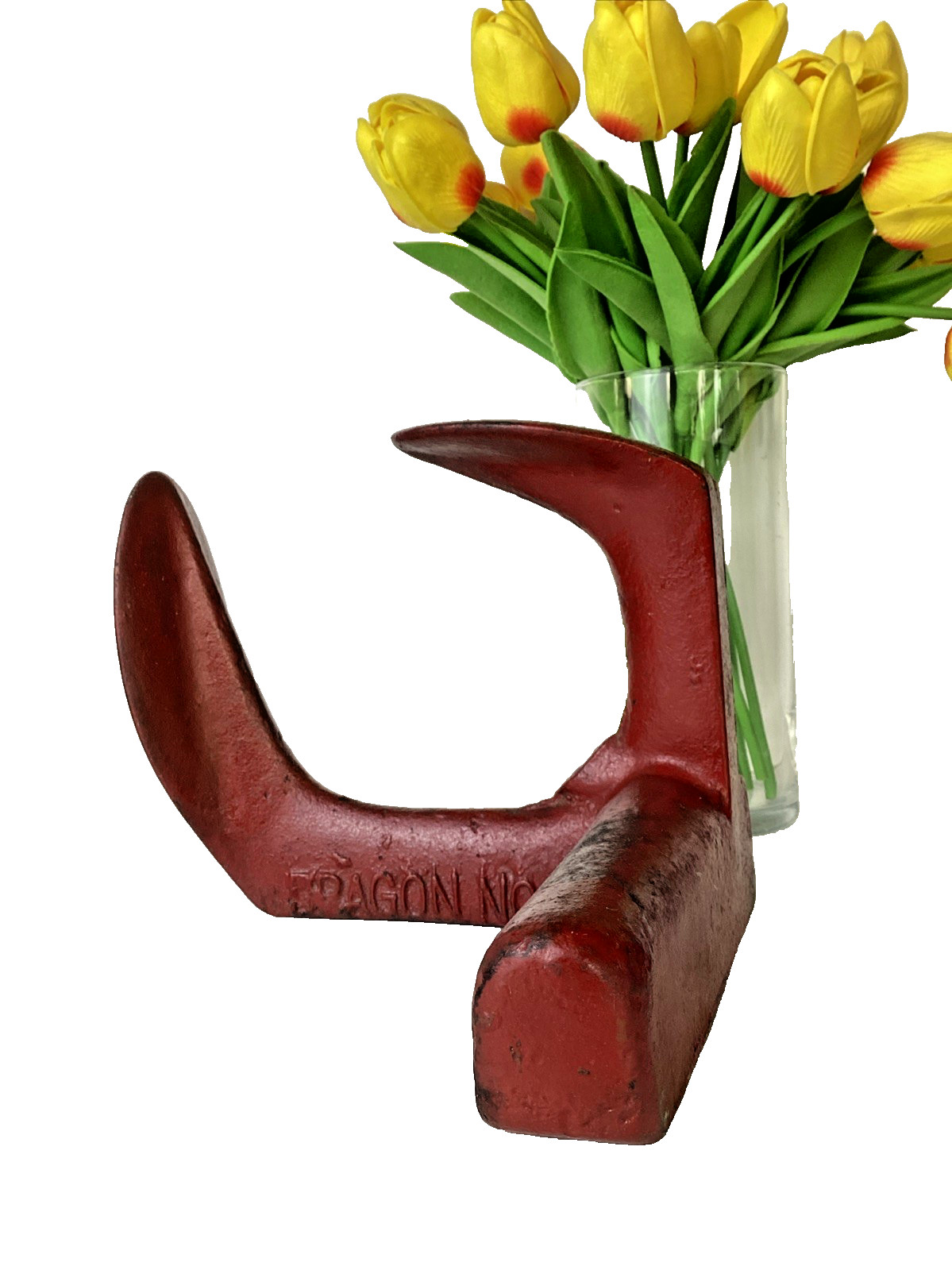 Antique Red Dragon No. 1 Cast Iron Three-Footed Cobbler's Anvil Stand