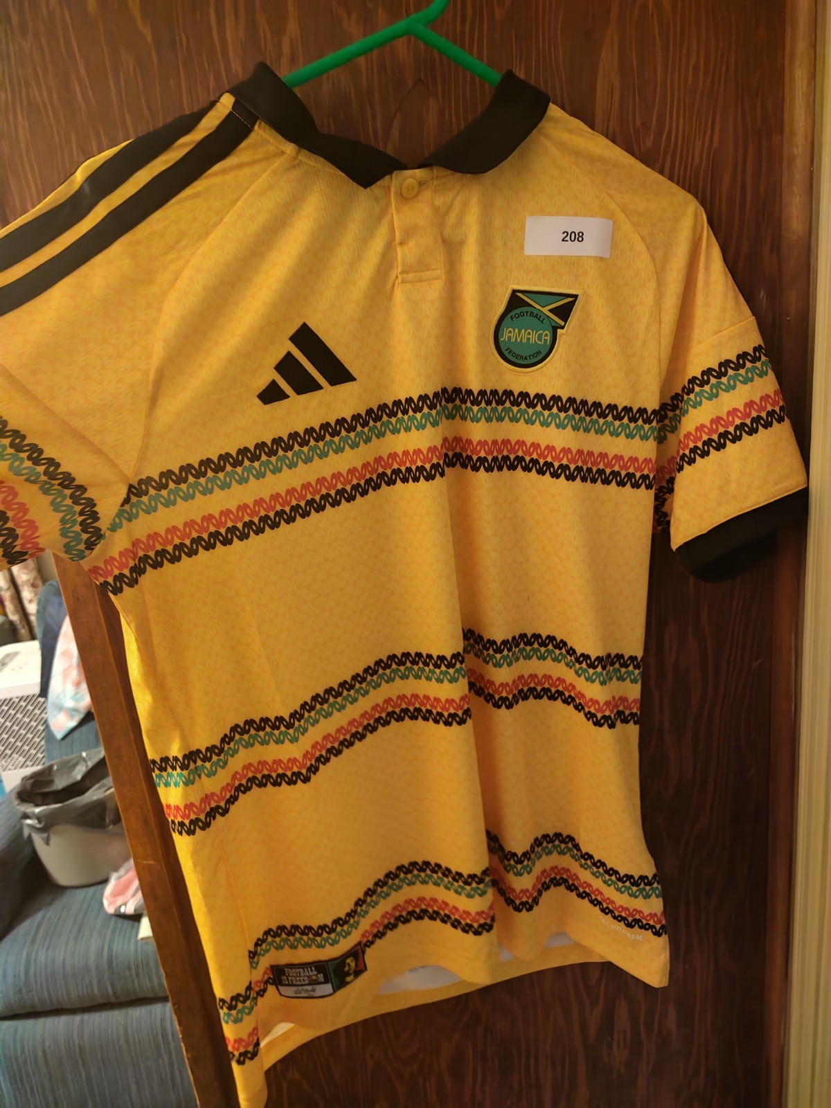 adidas Jamaica Bob Marley Home Soccer Jersey Men's Medium KD0959 NWT adidas Jamaica Bob Marley Home Soccer Jersey Men's Medium KD0959 NWT