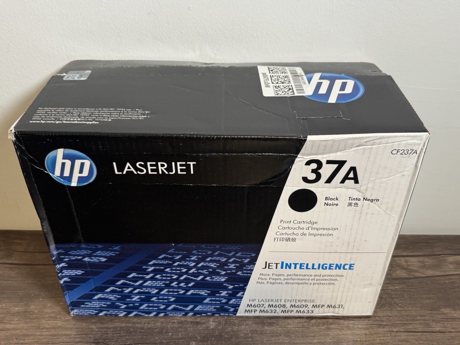 HP Genuine 37A Black Toner CF237A NEW Sealed Cartridge - FAST SHIPPING HP Genuine 37A Black Toner CF237A NEW Sealed Cartridge - FAST SHIPPING