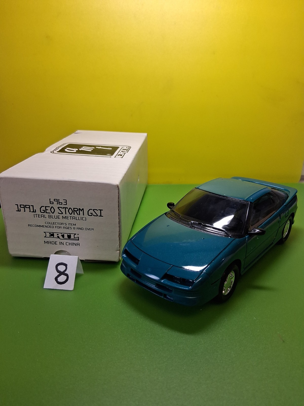 AMT Ertl 1991 Geo Storm GSI (Teal Blue Metallic) Dealer Promo Car AMT Ertl 1991 Geo Storm GSI (Teal Blue Metallic) Dealer Promo Car