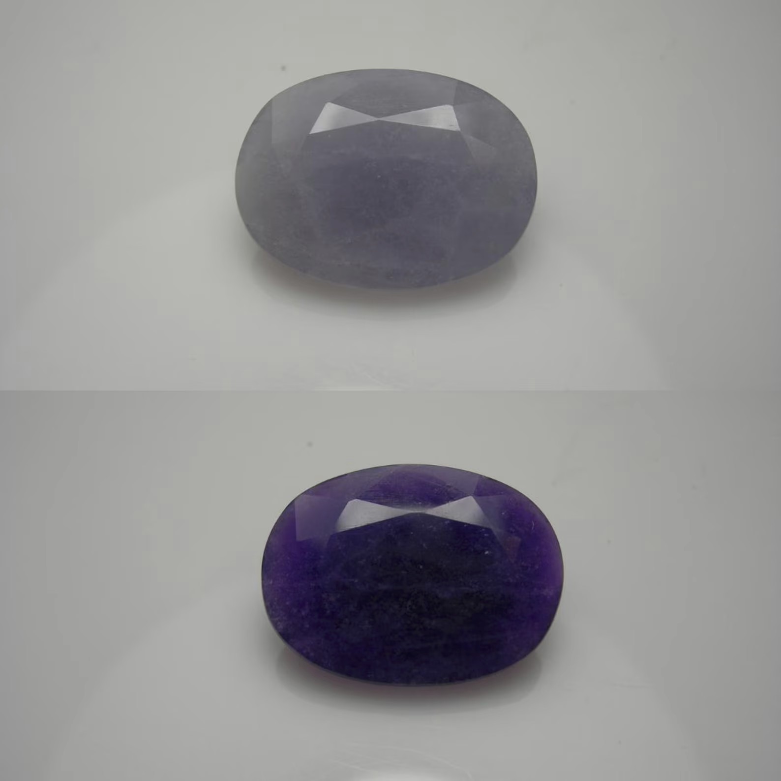 GIA 6.37ct HACKMANITE GEM Mogok Burma Purple Tenebrescent Sodalite Fluorescent