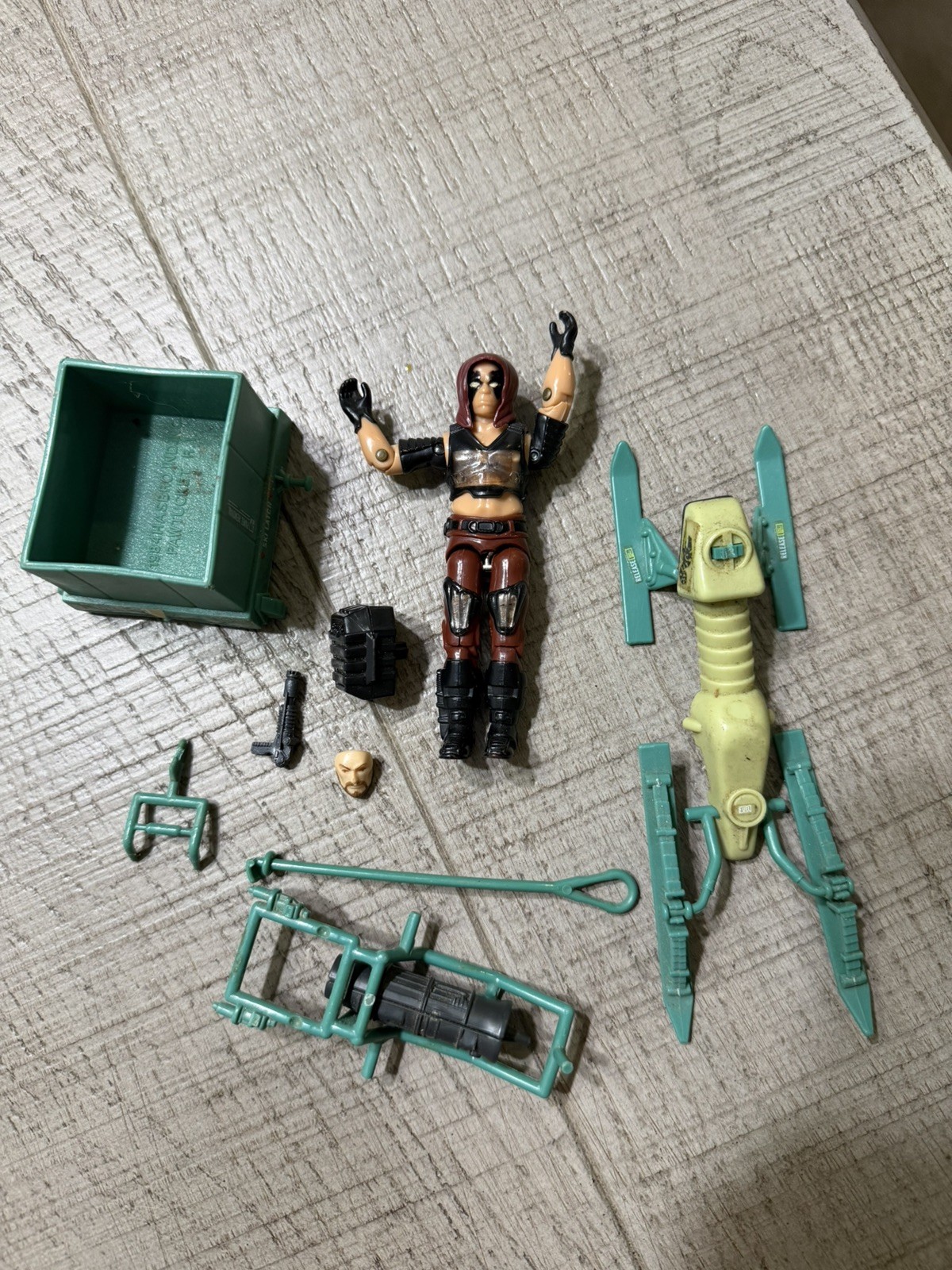 GI Joe Complete Zartan w/ Chameleon Swamp Skier  1984 v1  ARAH SKIER IS BROKEN 