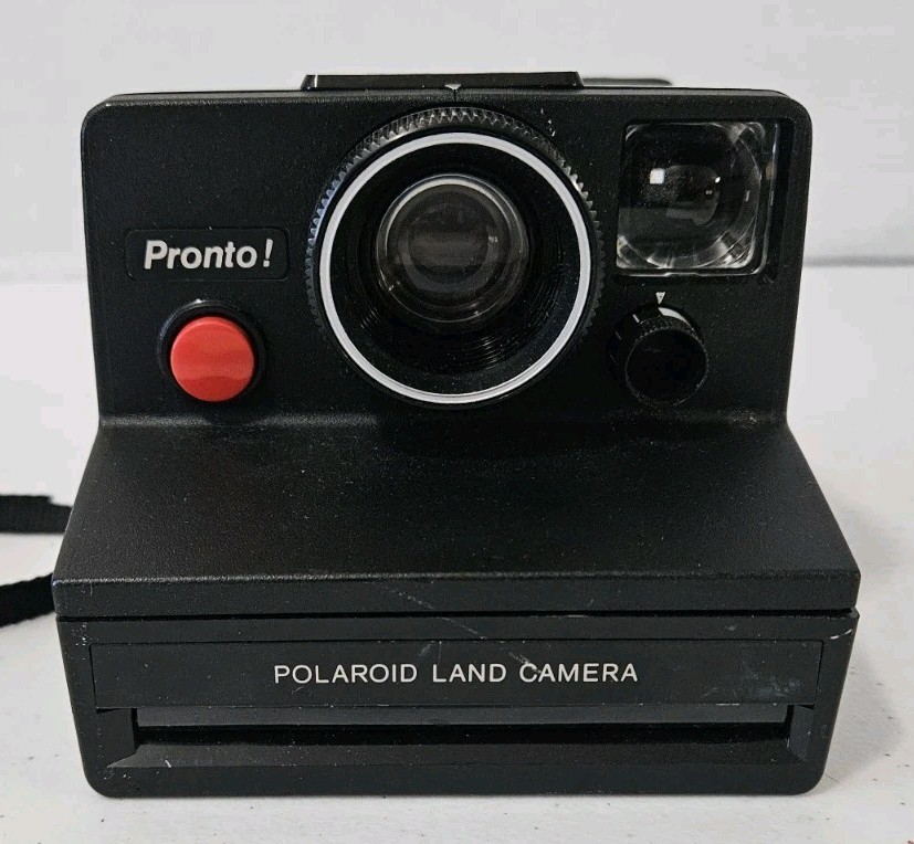 VTG Polaroid One Step Pronto RF Land Film Camera With Strap VTG Polaroid One Step Pronto RF Land Film Camera With Strap