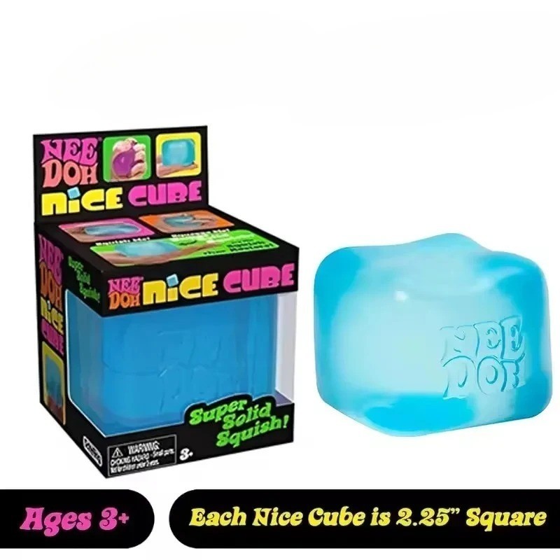 NeeDoh Nice Cube - Sensory Squishy Fidget Toy, Stress Relief, Assorted NeeDoh Nice Cube - Sensory Squishy Fidget Toy, Stress Relief, Assorted