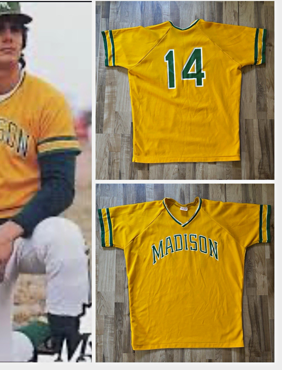 Vintage 1980’s Madison Muskies Baseball Jersey. Men’s size XL. # 14