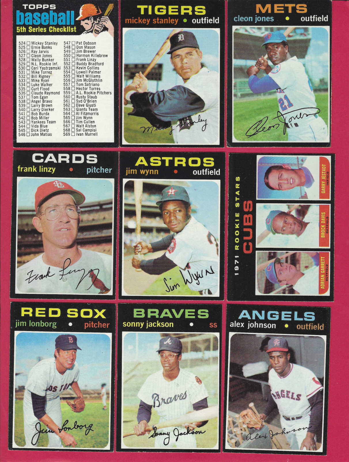 1971 Topps Baseball Series 5 Starter Set, Lot of 71, EX-NM.